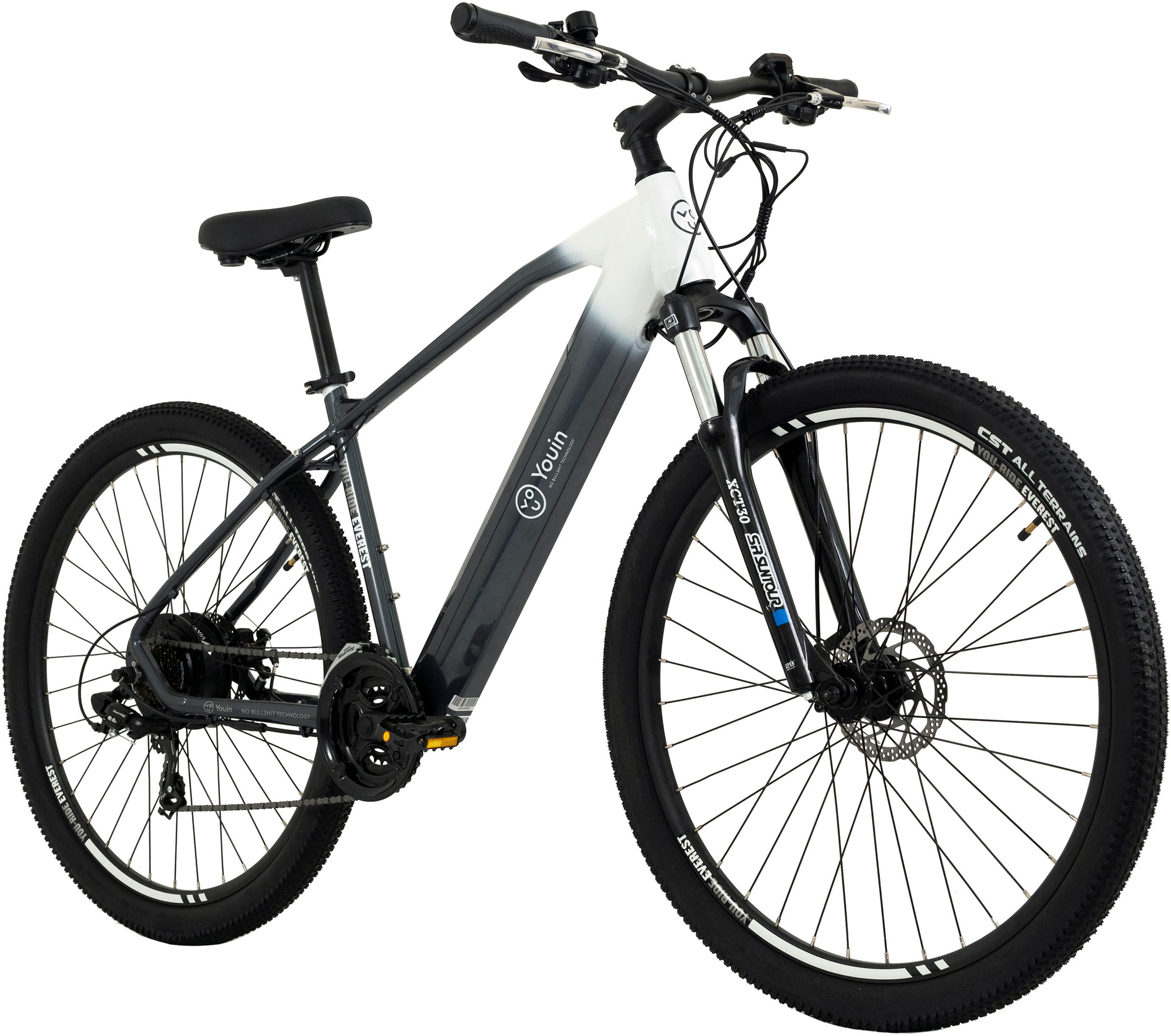 TOTEM E-Bike »EV-S«, 21 Gang, Shimano, Tourney, Heckmotor 250 W, Pedelec, Elektrofahrrad für Damen u. Herren, MTB
