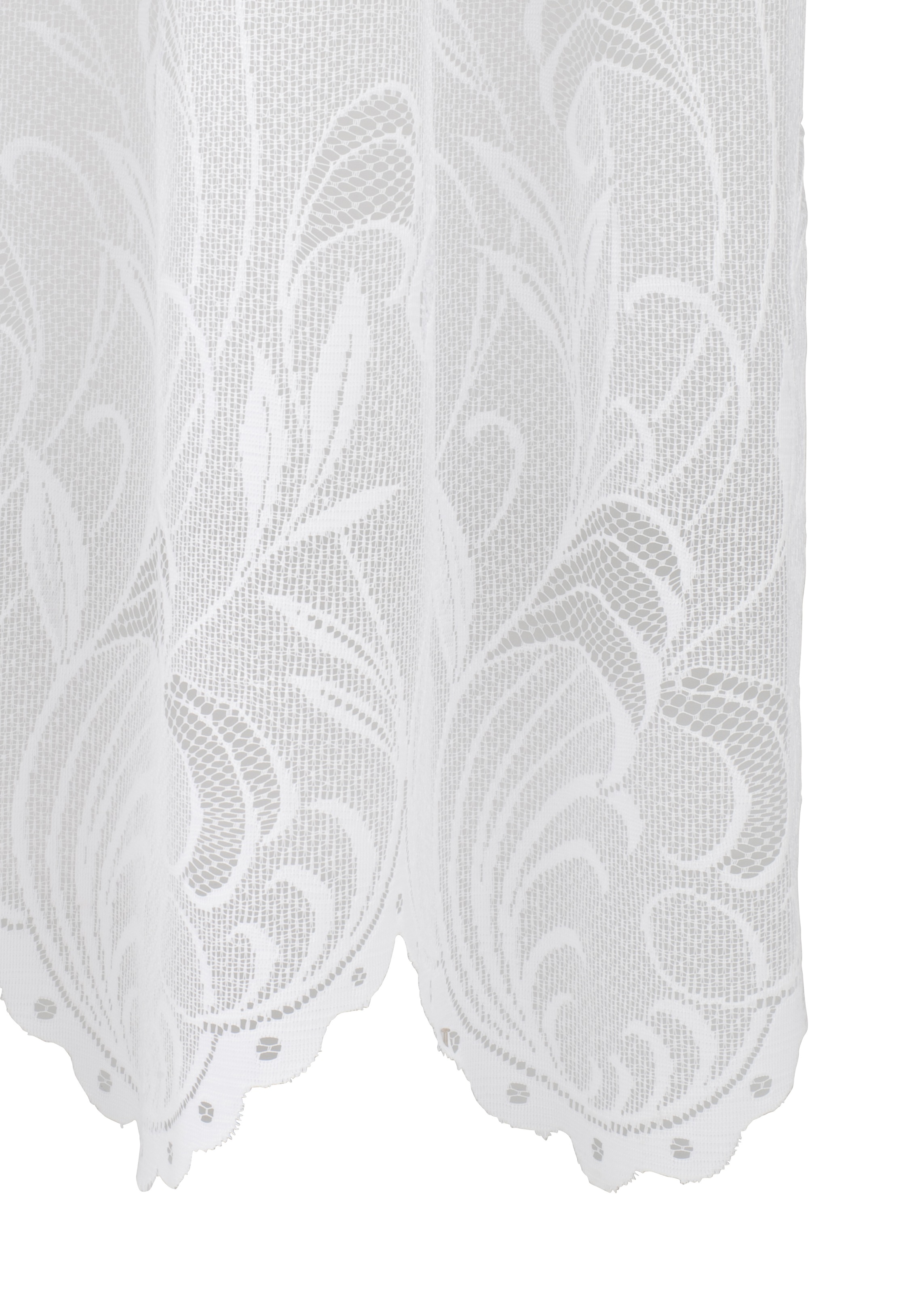 Thumbnail - Weckbrodt Gardine "Jacqu" Kräuselband 1 Stk. tlg. feste Falten, Jacquard, halbtransparent, Bordüre, nach Maß, Store