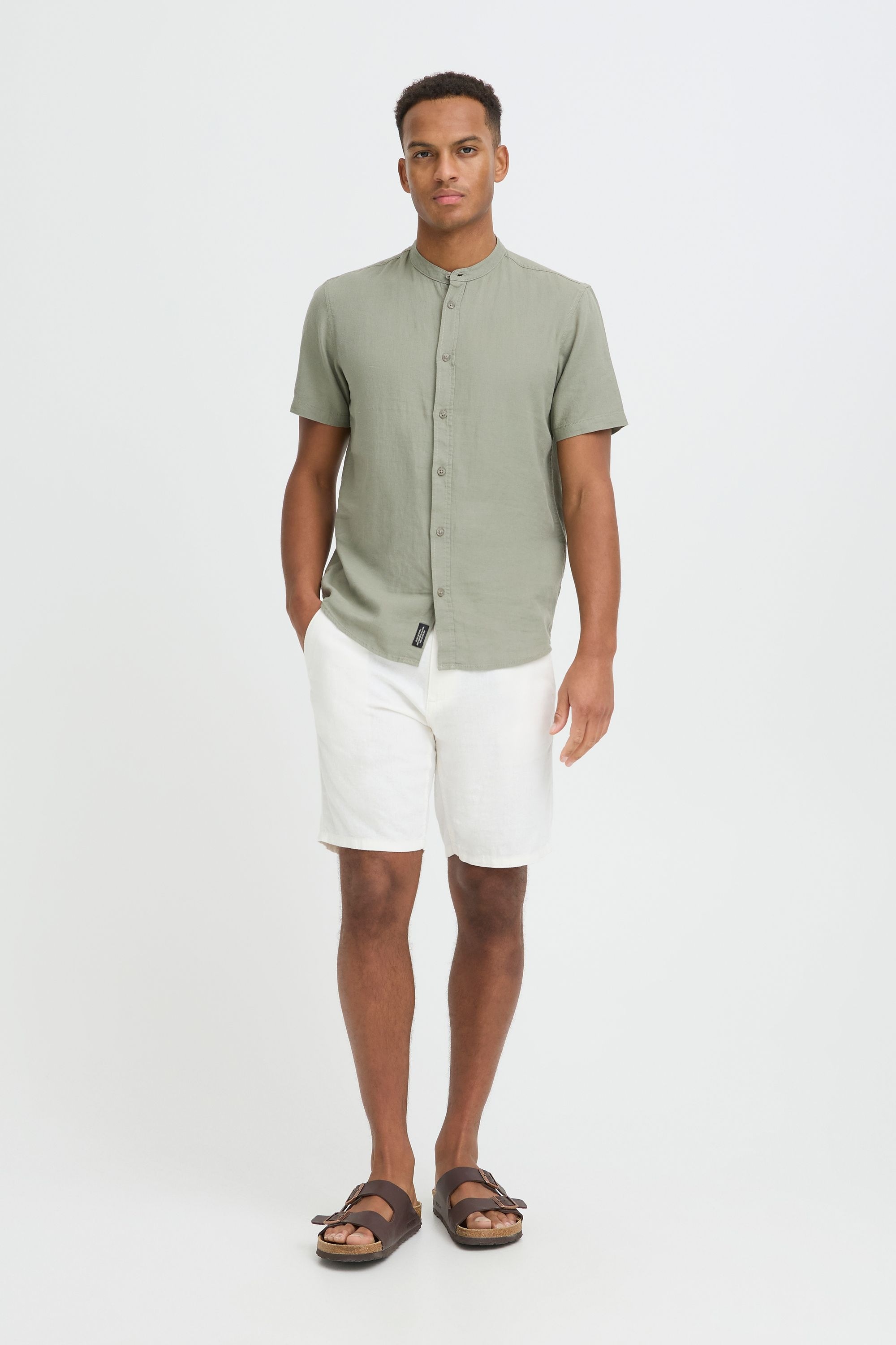 Thumbnail - Blend Leinenhose "BHLikat" Basic Chino Shorts mit Taschen