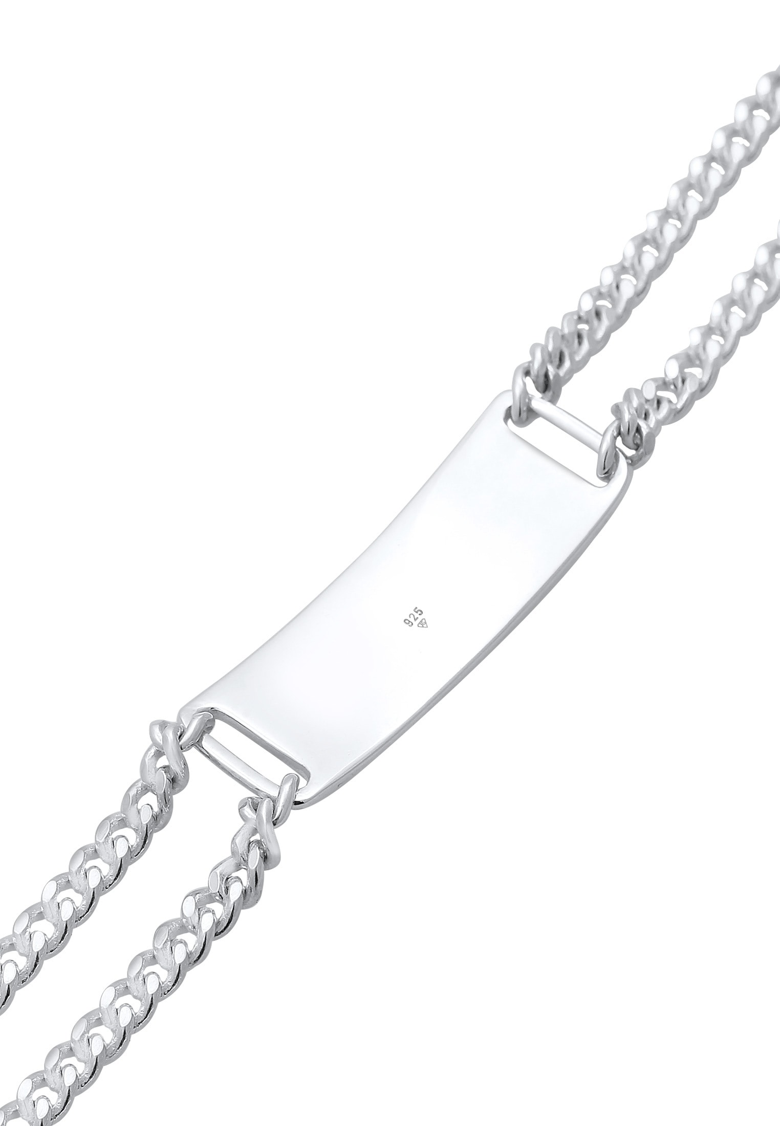Kuzzoi Armband »Herren ID-Armband für Basic 925 BAUR Platte Silber« | Sterling ▷