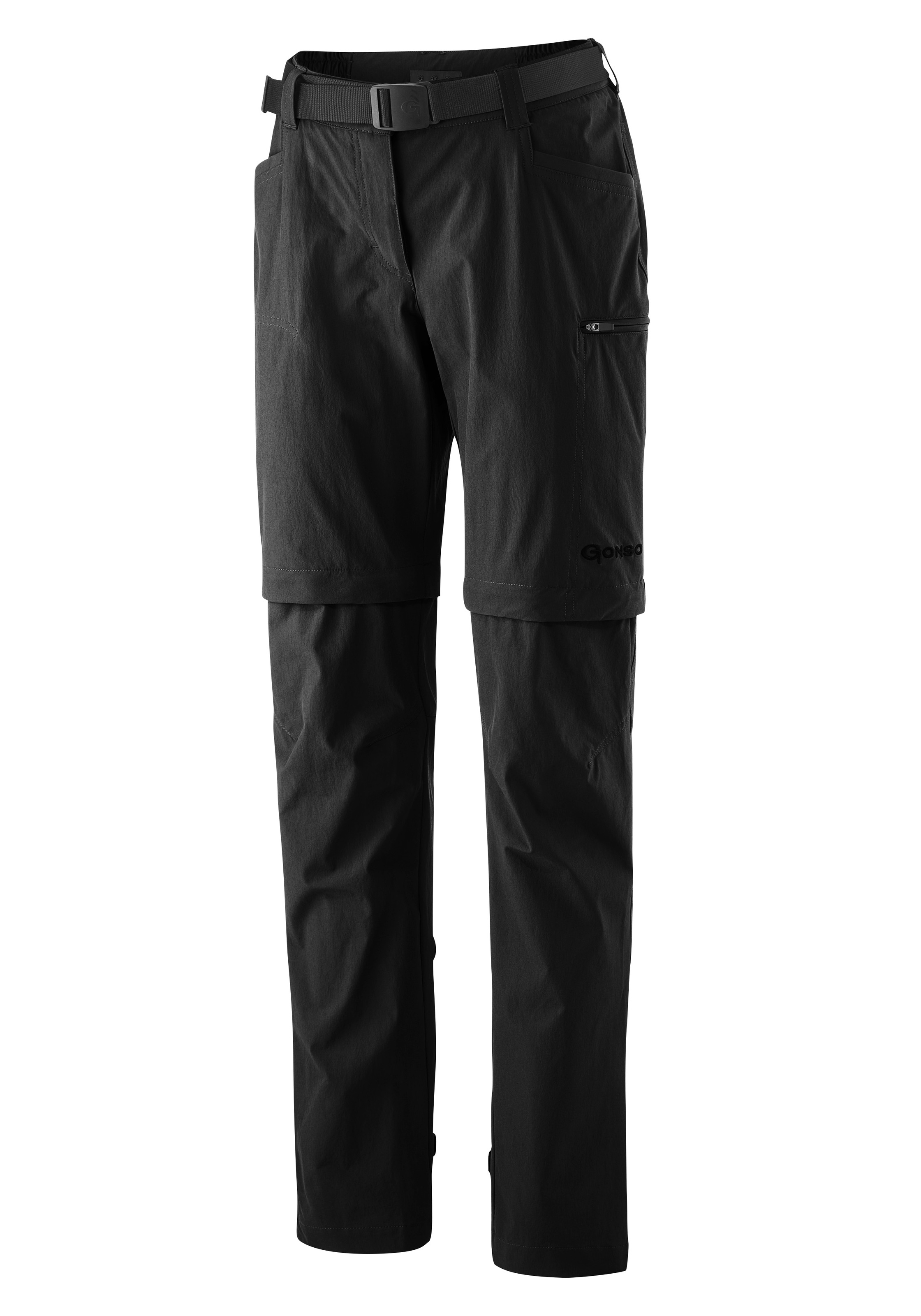 Gonso Fahrradhose "Ruth", Damen zipp-off Radhose mit Sitzpolster und Gürtel günstig online kaufen