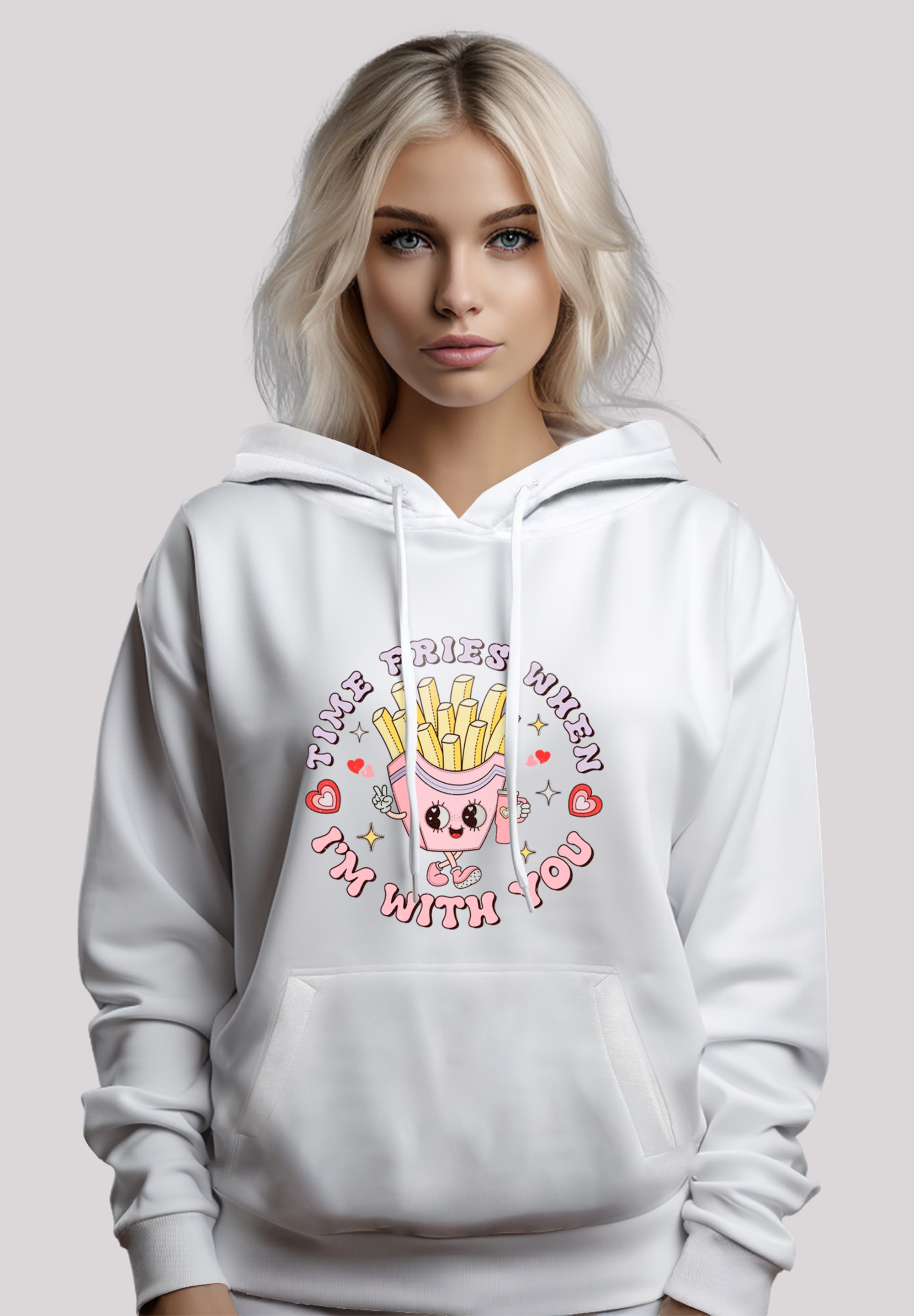 F4NT4STIC Kapuzenpullover "Time Fries when I am with you Valentinstag", Pre günstig online kaufen