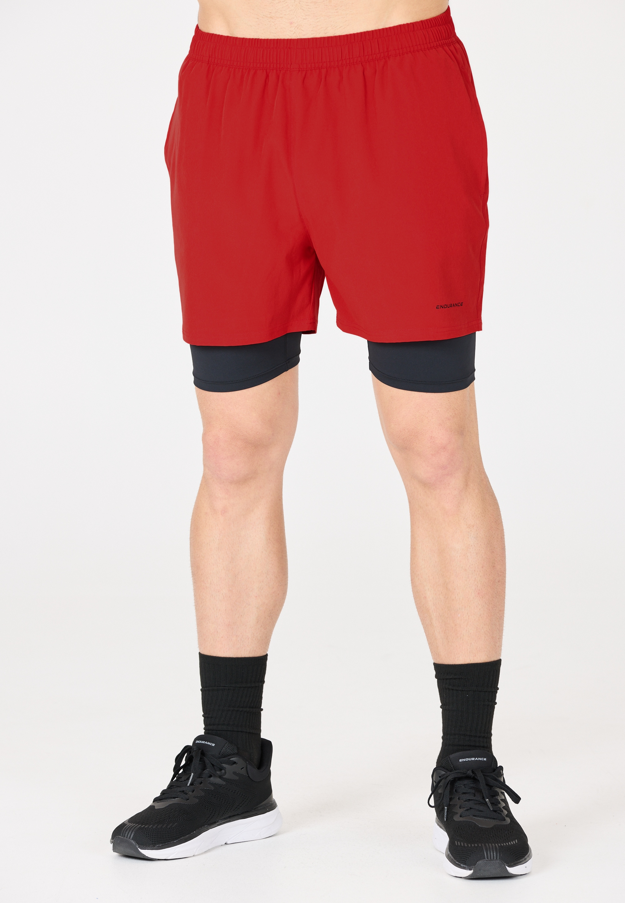 ENDURANCE Shorts "Kros", Im 2-in-1-Design mit Quick Dry und Stretch-Funktion