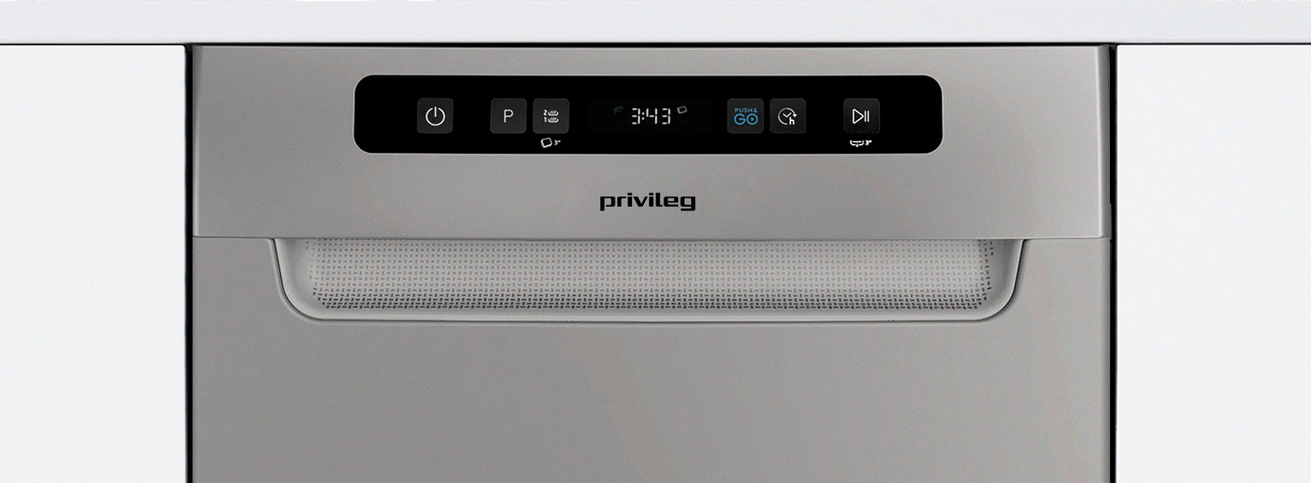 Privileg Unterbaugeschirrspüler »PV2UC10BS7A0S«, 10 Maßgedecke, Auto Door - automatisches Türöffnungssystem (abschaltbar)