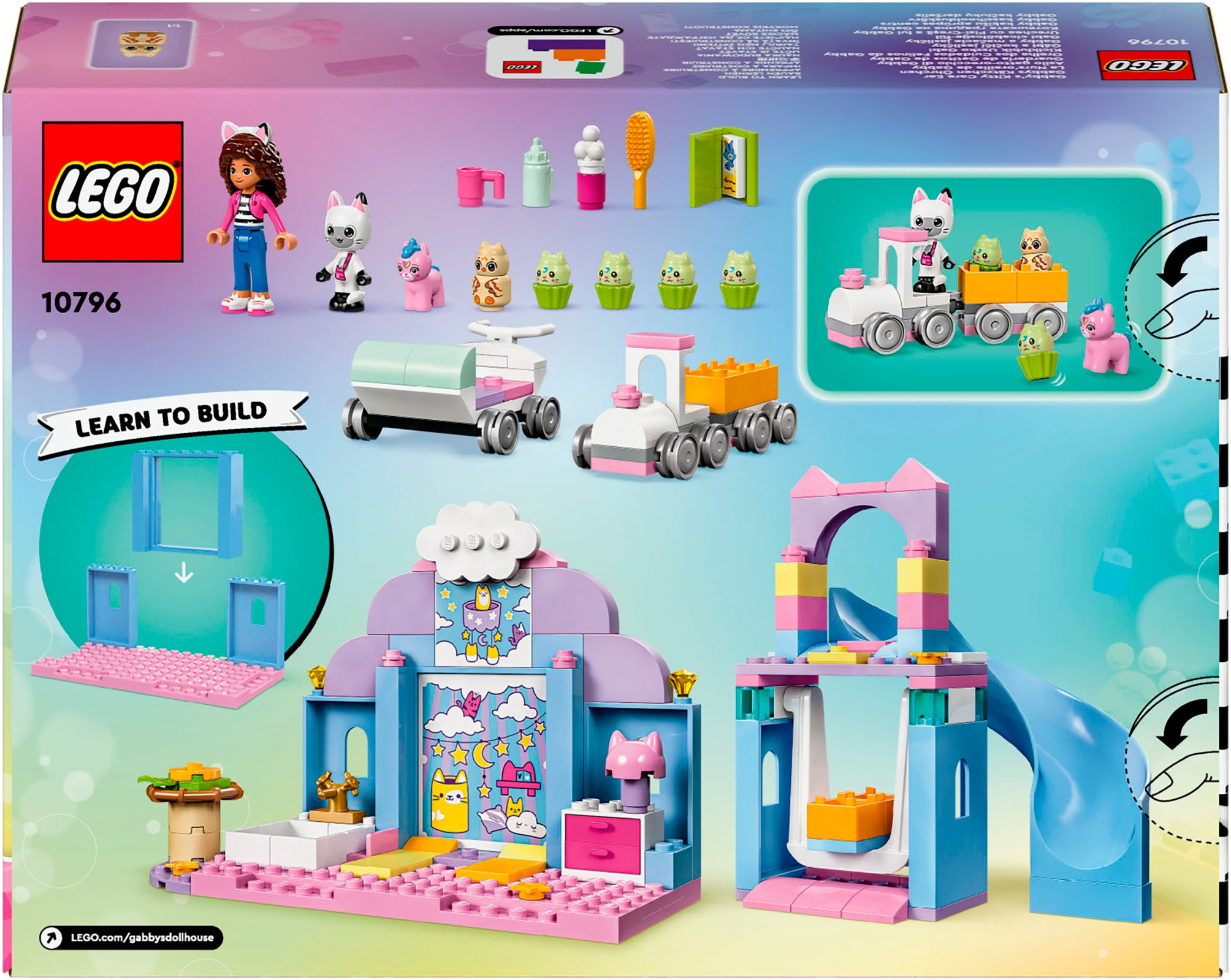 LEGO® Konstruktionsspielsteine »Gabbys Kätzchen Öhrchen (10796), LEGO Gabby's Dollhouse«, (165 St.), Made in Europe