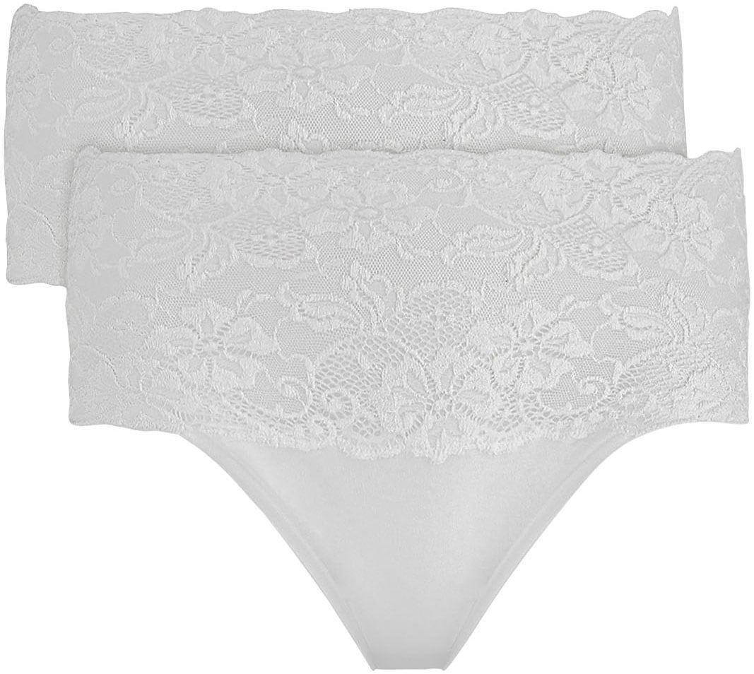 Nina Von C. ""Fine Cotton"" eng, elastisch, bequem, feminin, atmungsaktiv, breiter Bund mit Spitze