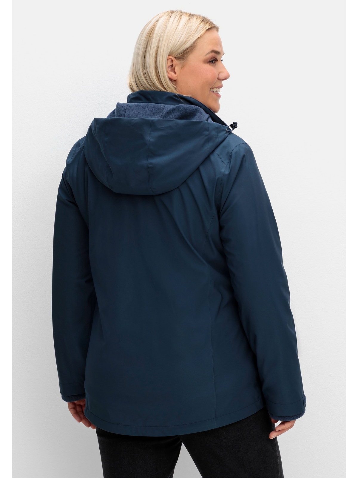 Sheego 3-in-1-Funktionsjacke "Große Größen", mit Kapuze, mit Fleece-Innenja günstig online kaufen