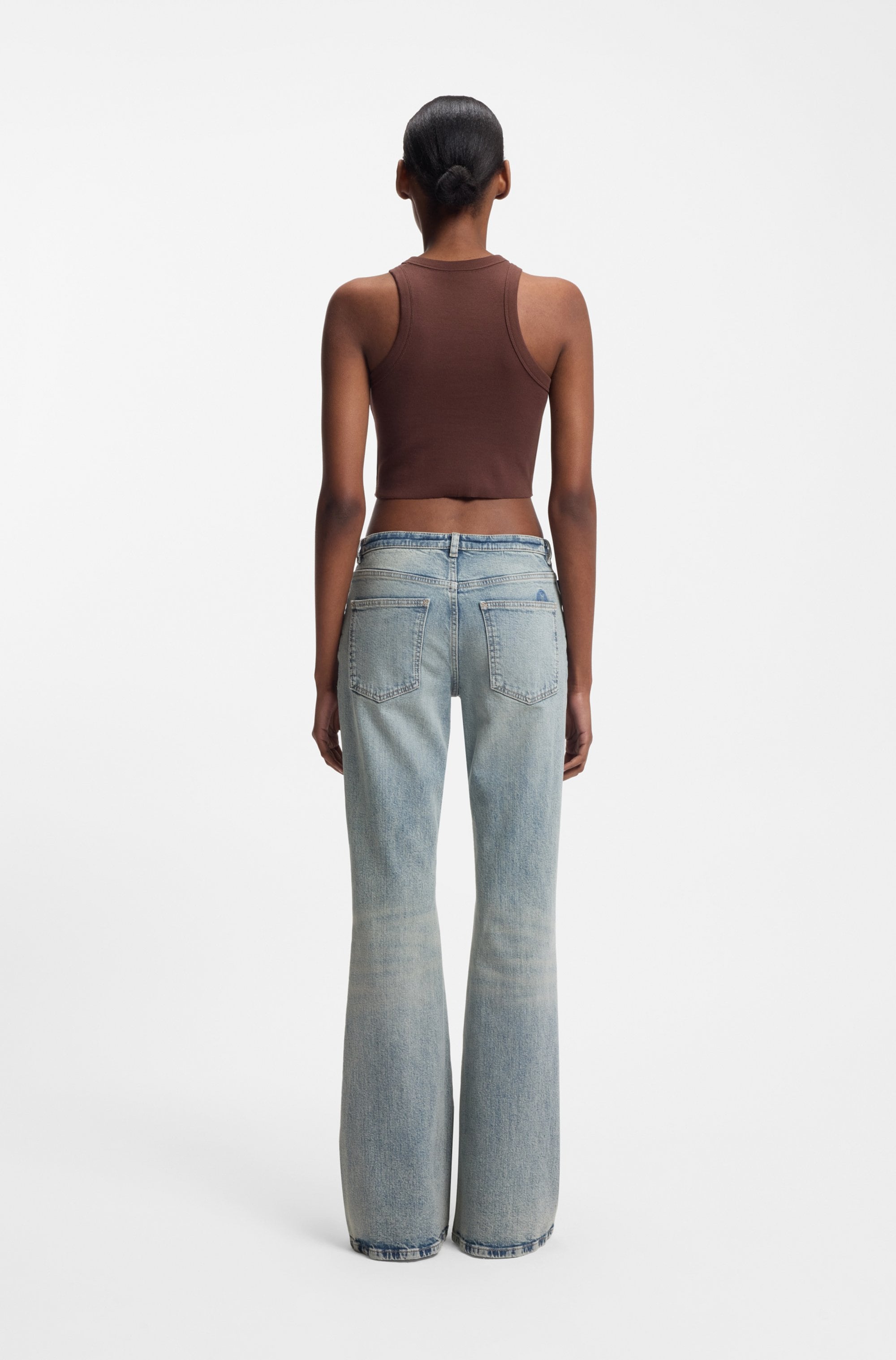 HUGO Blue Bootcut-Jeans »Gelissa« Mid Rise, weit ausgestellt