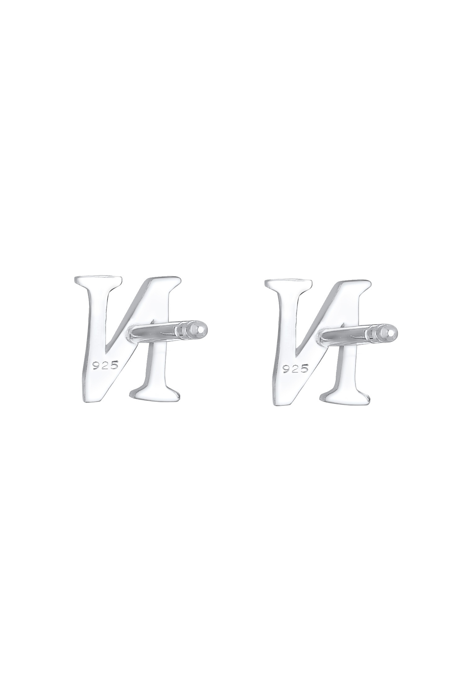 Elli Paar Ohrstecker »Stecker Buchstabe N Initialen Minimal 925 Silber«