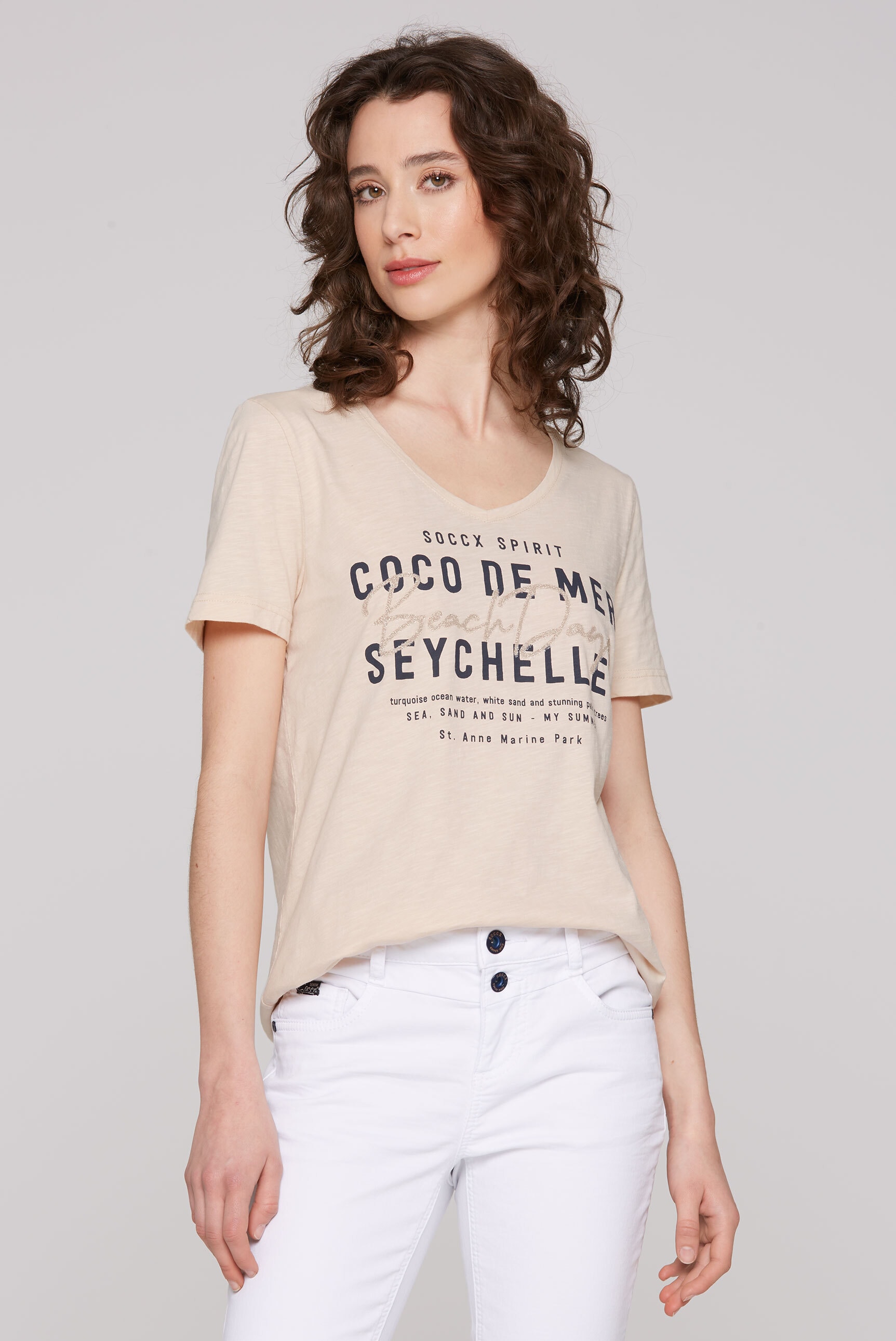 SOCCX V-Shirt, aus Baumwolle günstig online kaufen