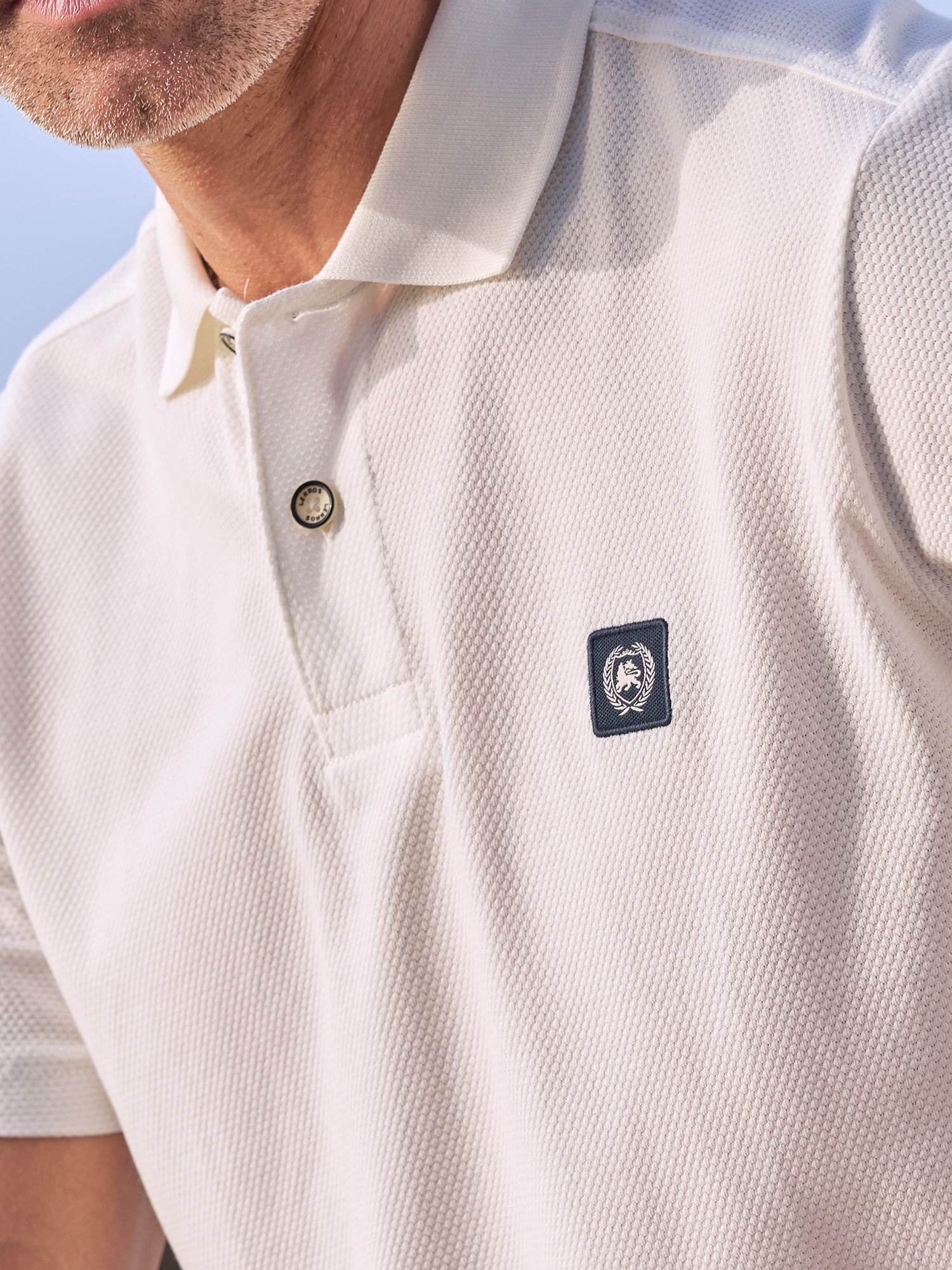 LERROS Poloshirt »Maskulines Poloshirt aus Baumwolle mit griffiger Struktur«