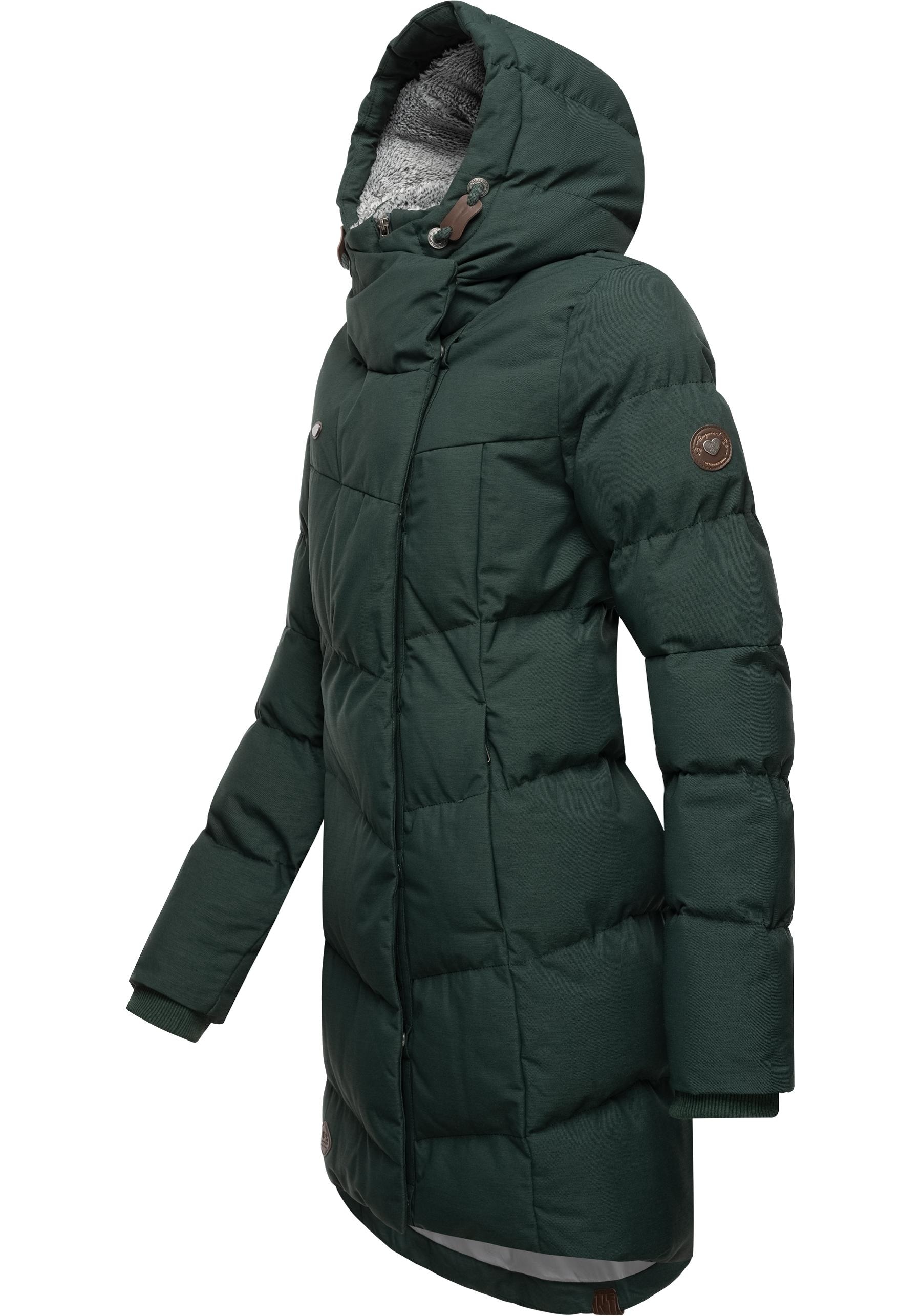 Ragwear Wintermantel »Pavla«, stylischer Winterparka mit Teddyfutter und Kapuze