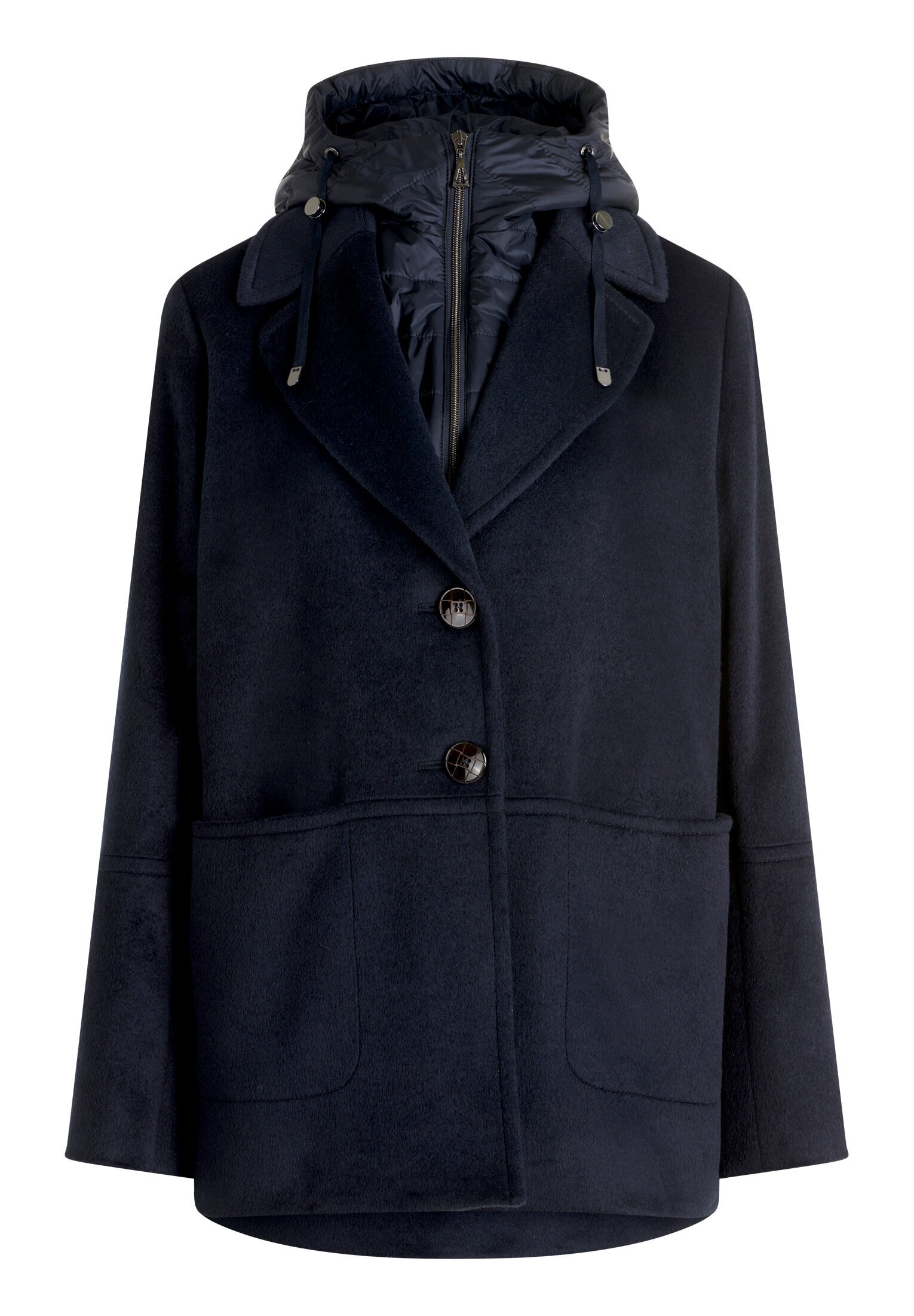 Gil Bret Winterjacke "Damen mit abnehmbarem Westenteil" mit Kapuze