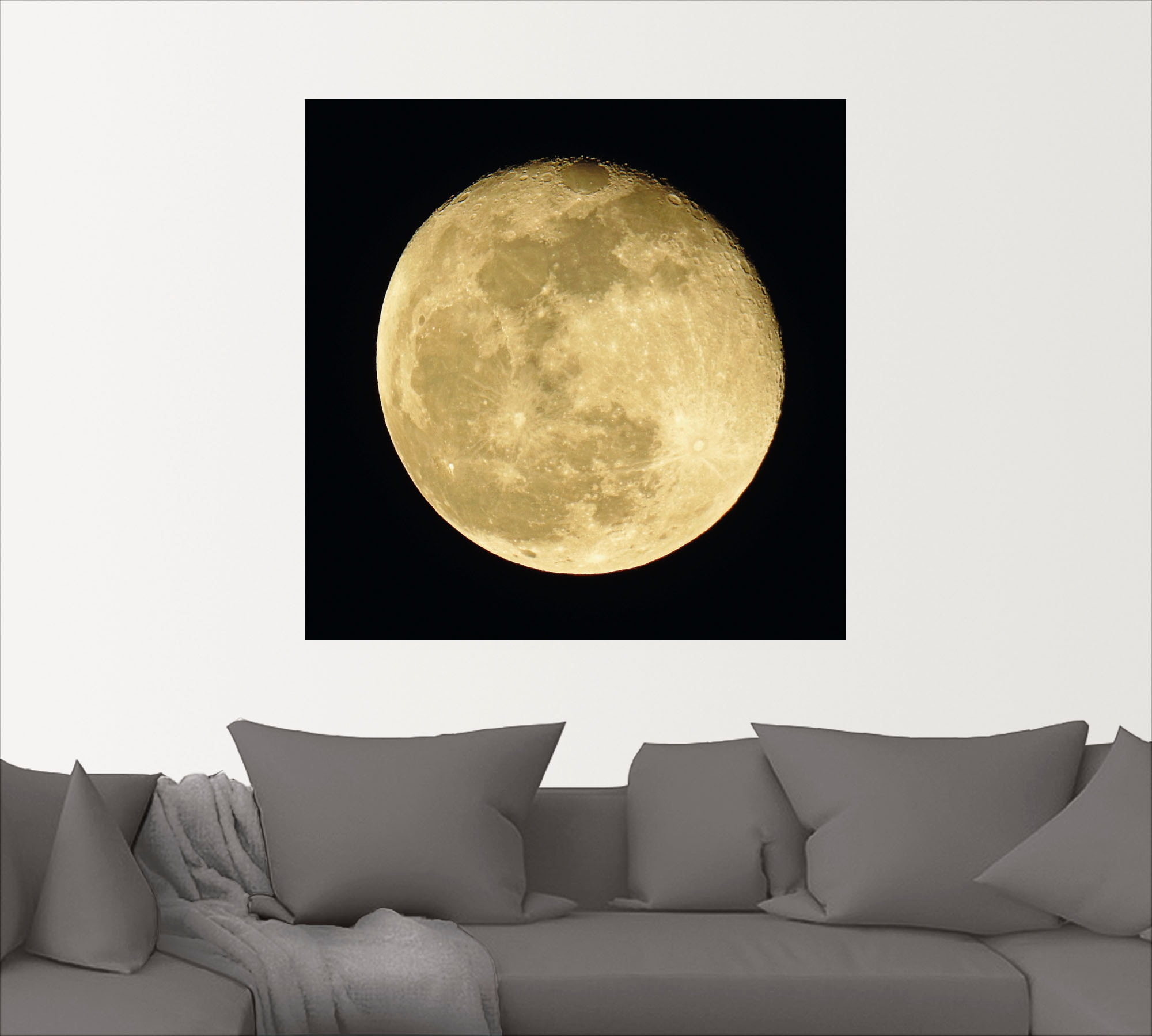 Artland Wandbild »Mond«, Weltraum, (1 St.), als Leinwandbild, Poster, Wandaufkleber in verschied. Größen