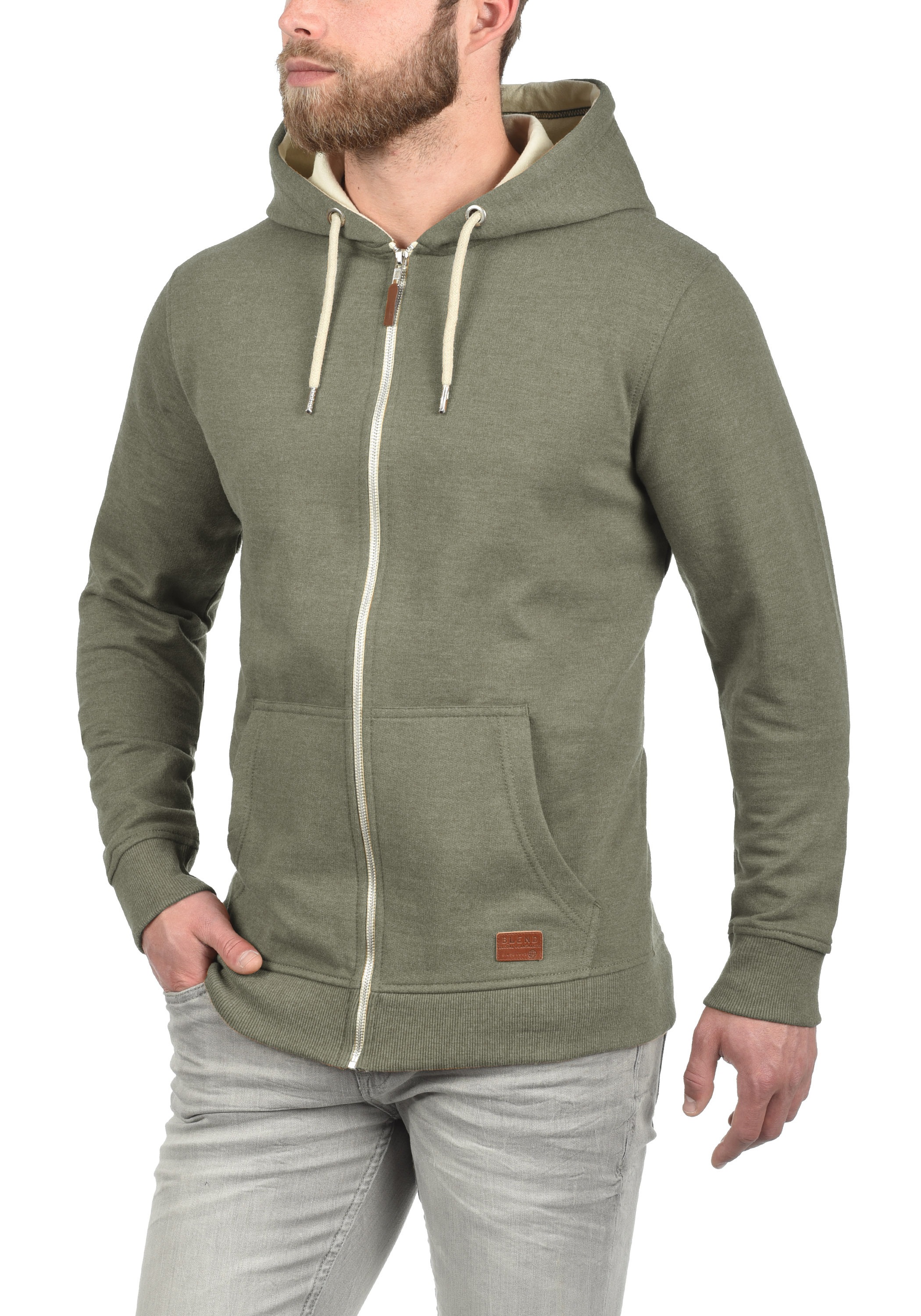 Blend Kapuzenpullover »BHHulker« Stilvolle Kapuzensweatjacke mit weicher Fleece-Innenseite