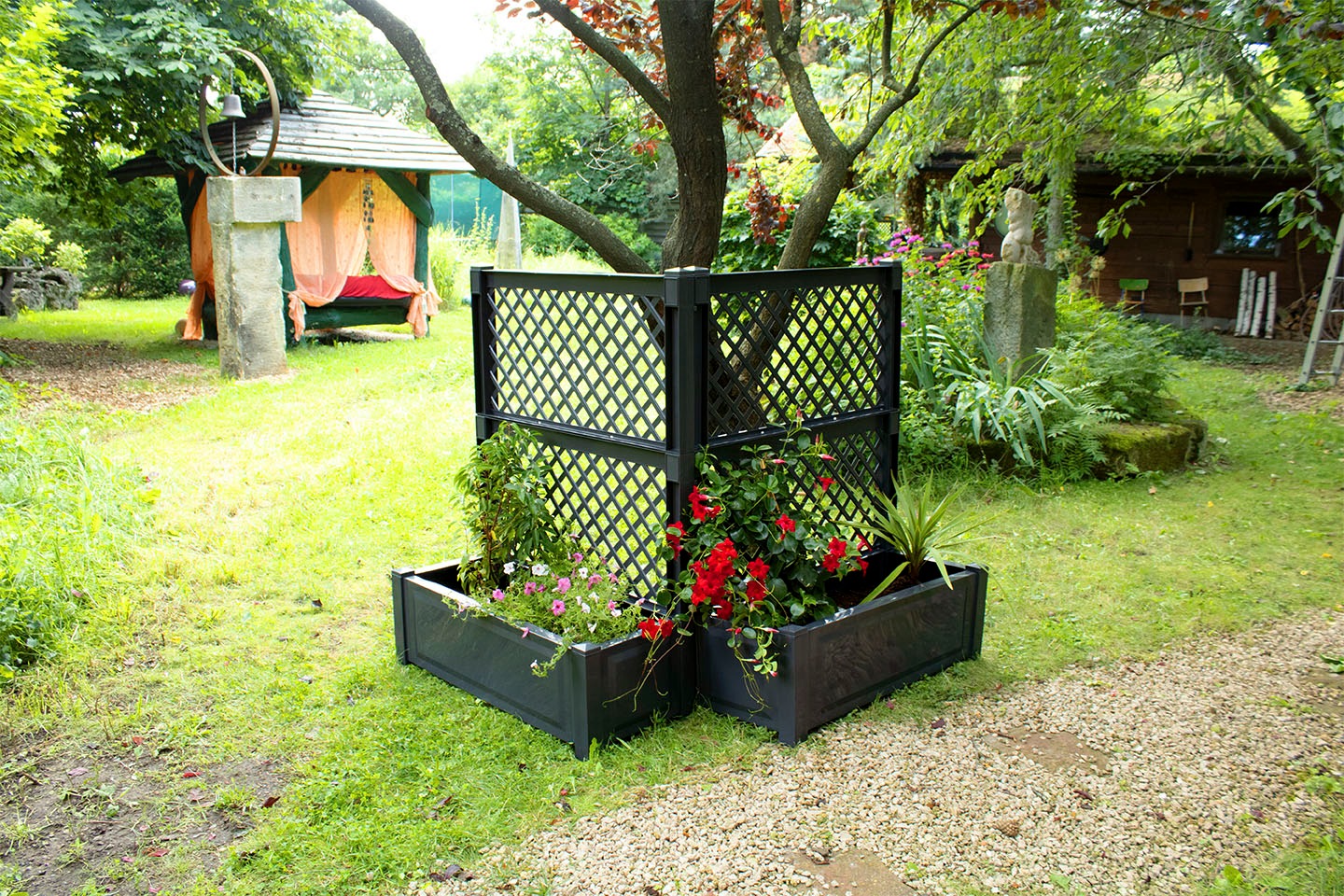 Thumbnail - KHW Spalier 2er-Set Pflanzkasten groß 100 cm mit Spalier