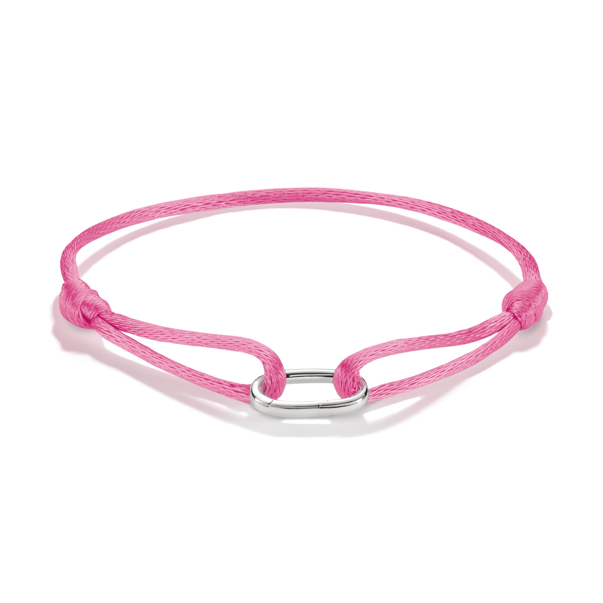 THOMAS SABO Charm-Armband »Textilarmband rosa - Connect«