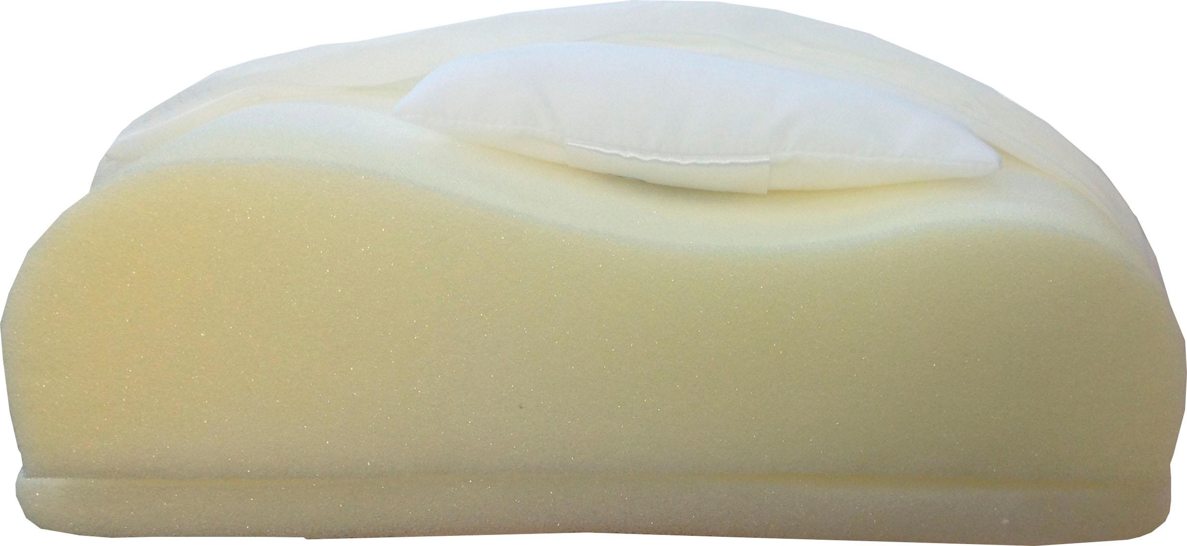 Nackenstützkissen DREAMS, B:40cm H:12,5cm L:80cm, weiß, Bezug: 100% Baumwolle. Füllung: 100% Polyester, Kopfkissen, "DeLuxe Kaltschaum"