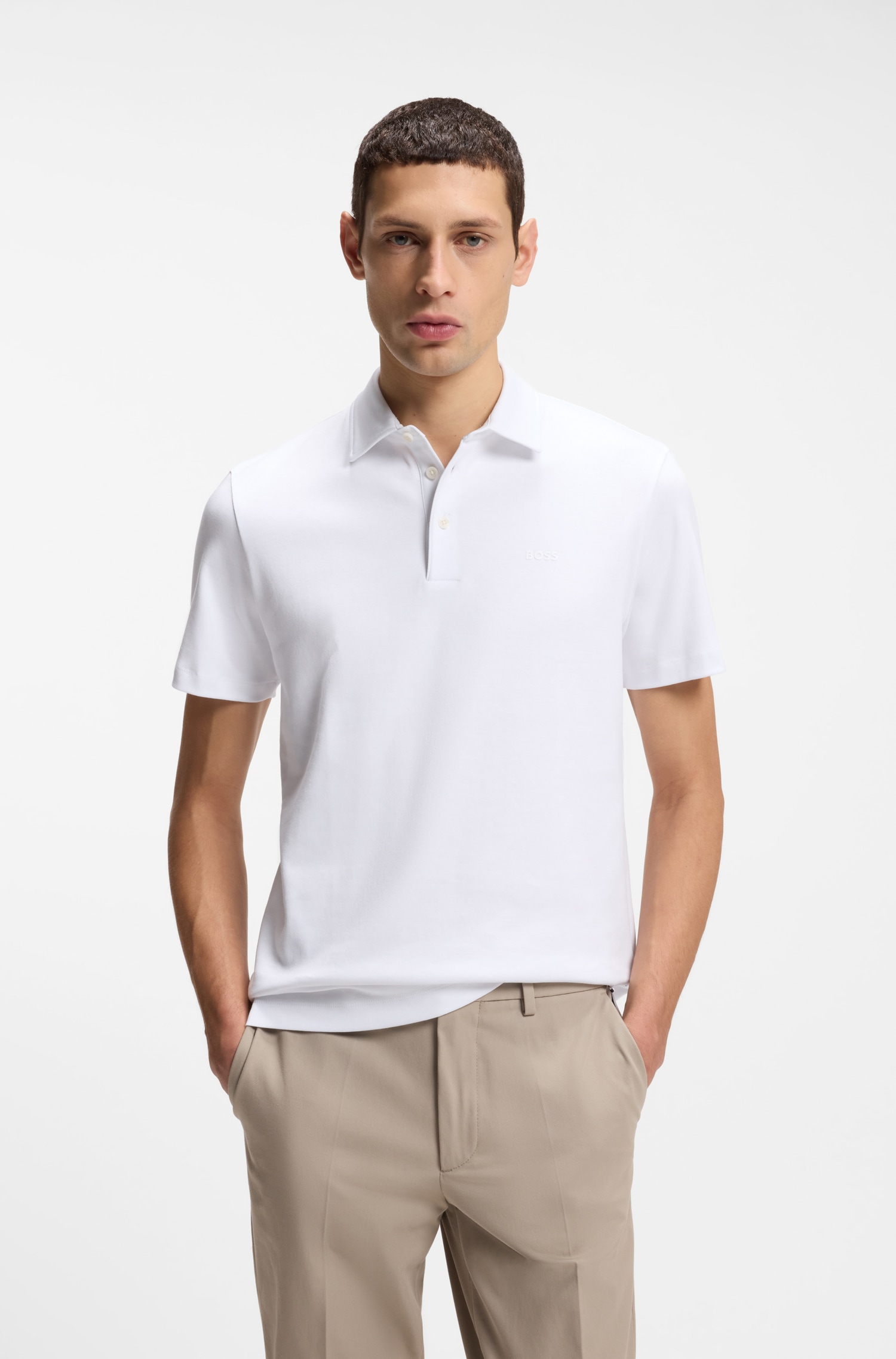 BOSS Poloshirt "Palosh 30" mit tonalem Logo, slim fit günstig online kaufen