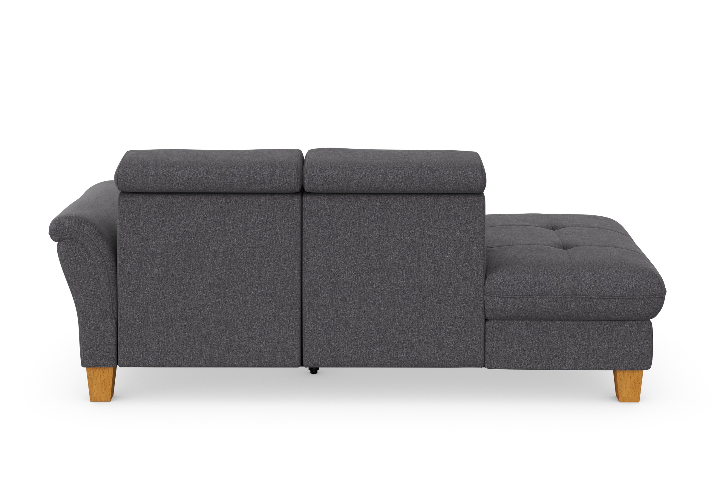 Recamiere HOME AFFAIRE "Lindgren", braun (espresso), B:206cm H:84cm T:93cm, 100% Polyester, Sofas, Recamiere, wahlweise motorische TV-Funktion, Bettkasten und Kopfteilverstellung 3