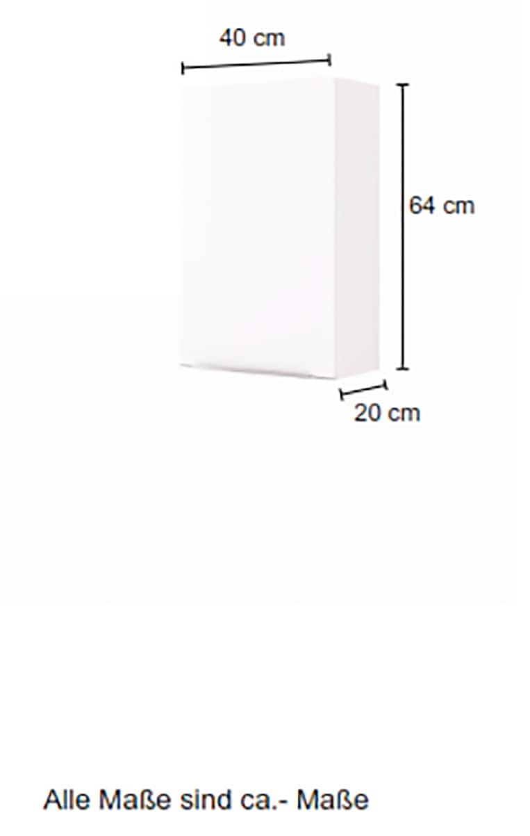 welltime Hängeschrank »Matera«, Breite 40 cm, mit hochwertigen matten MDF-Fronten