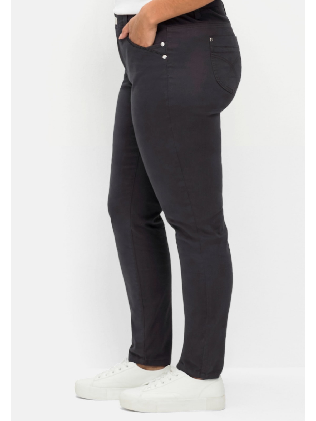 Sheego Stretch-Hose »Große Größen«, für schmale Beine und mehr Bauch