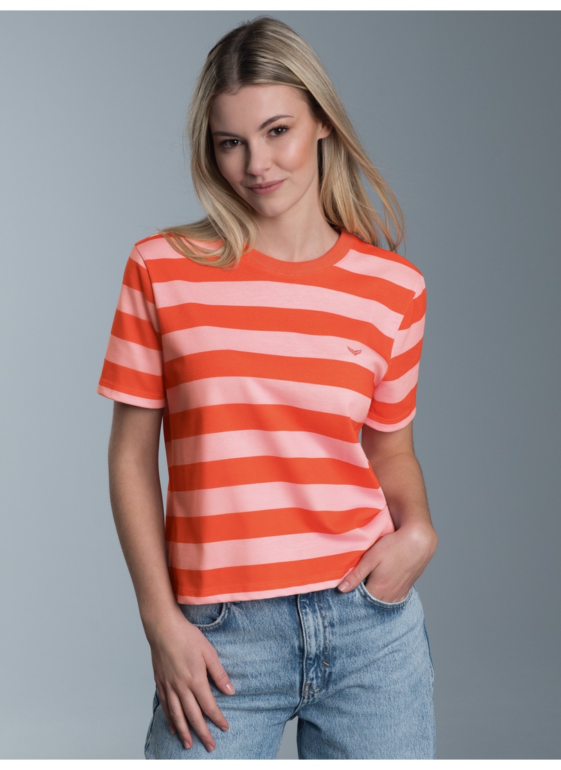 Trigema T-Shirt »TRIGEMA Heavy Oversized Shirt mit Ringelmuster«, (1 tlg.)