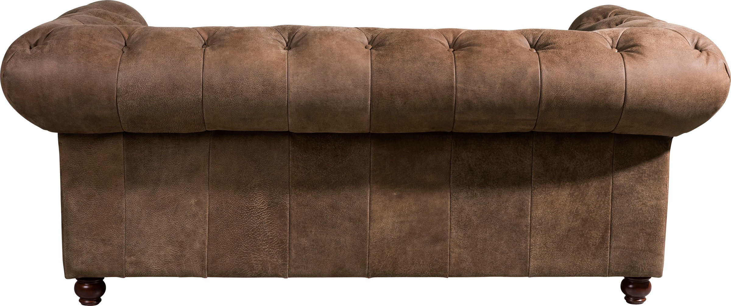 Max Winzer® Chesterfield-Sofa »Old England«, 2-Sitzer Ledersofa mit Knopfheftung & Ziernägeln, Breite 192 cm