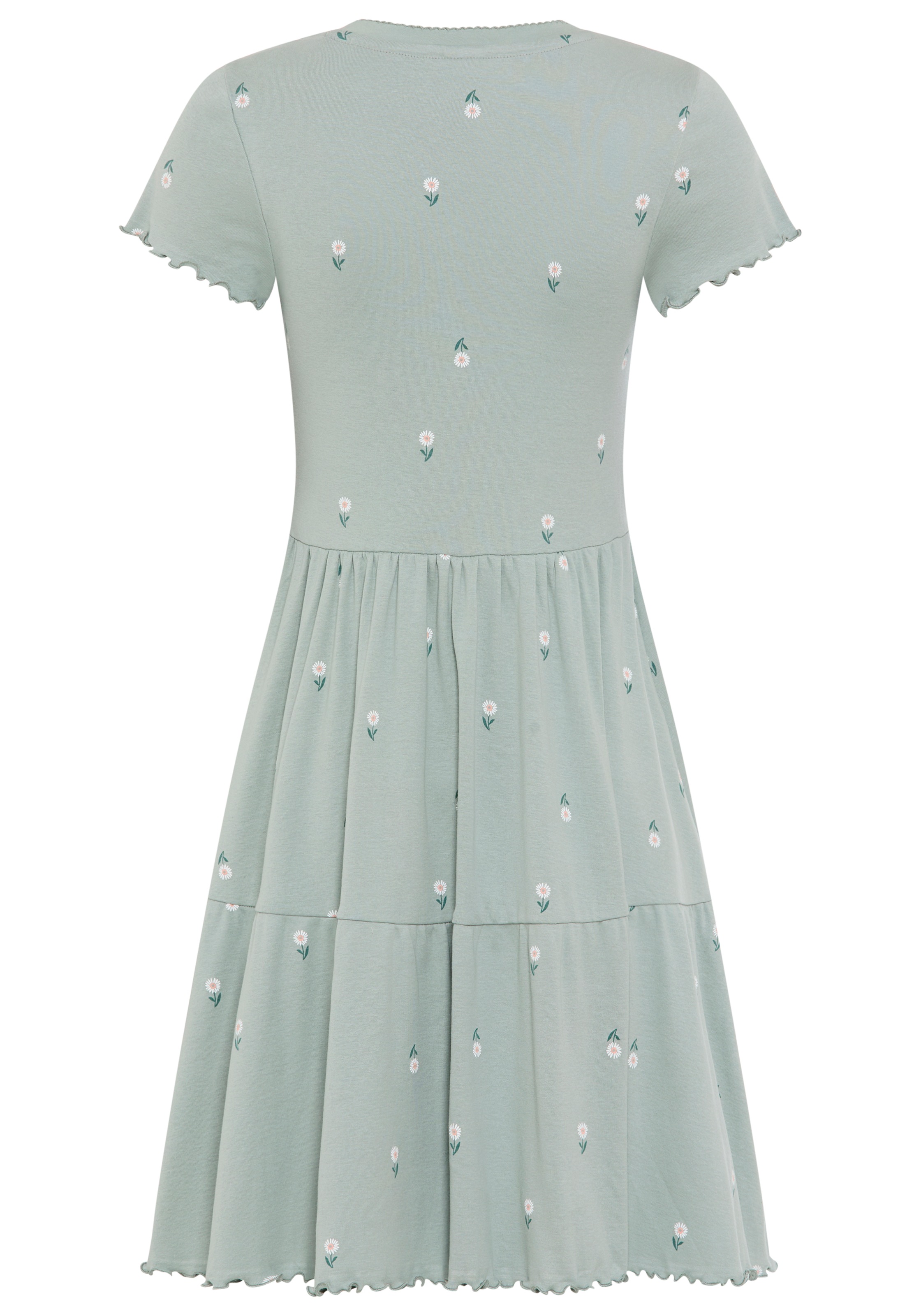 KangaROOS Jerseykleid kniefrei, für Casualmode und Streetwear, aus Baumwolle, Kurzarm