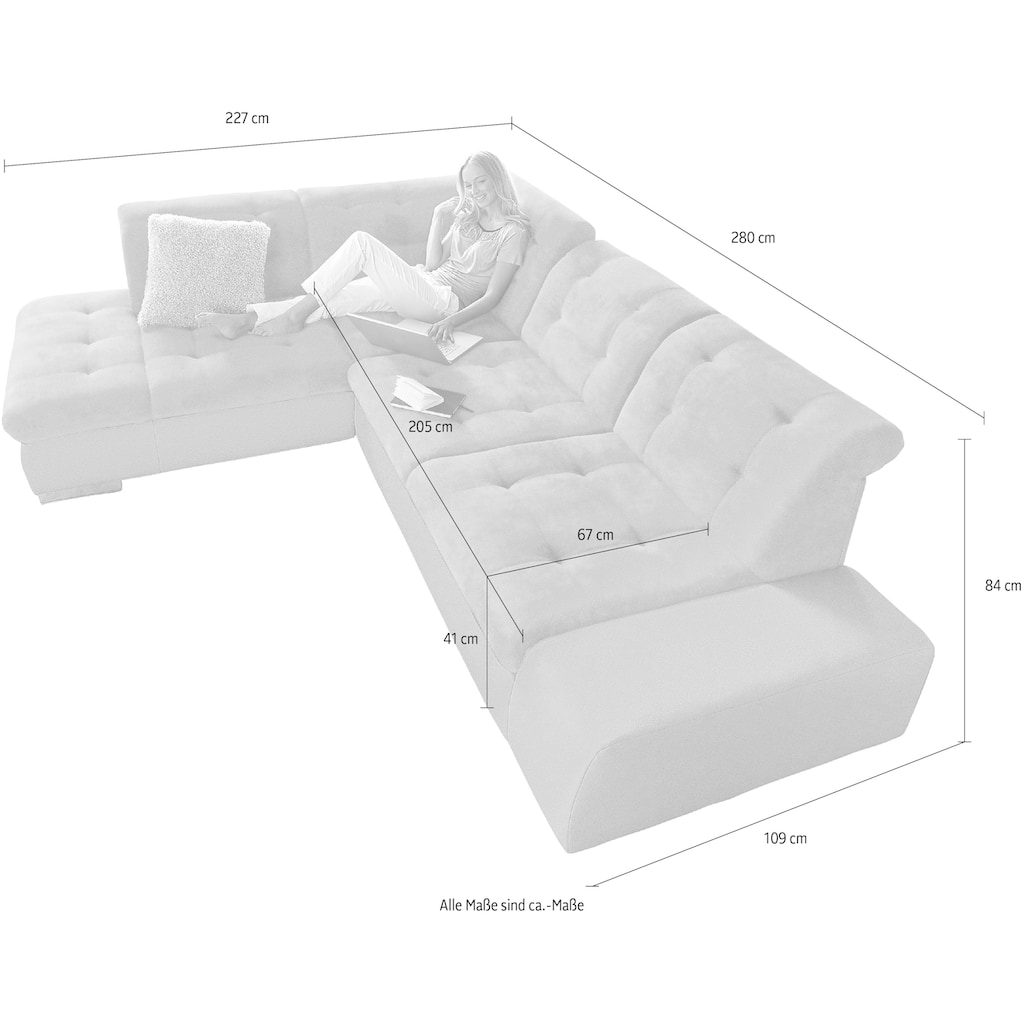 sit&more Ecksofa »Pale«