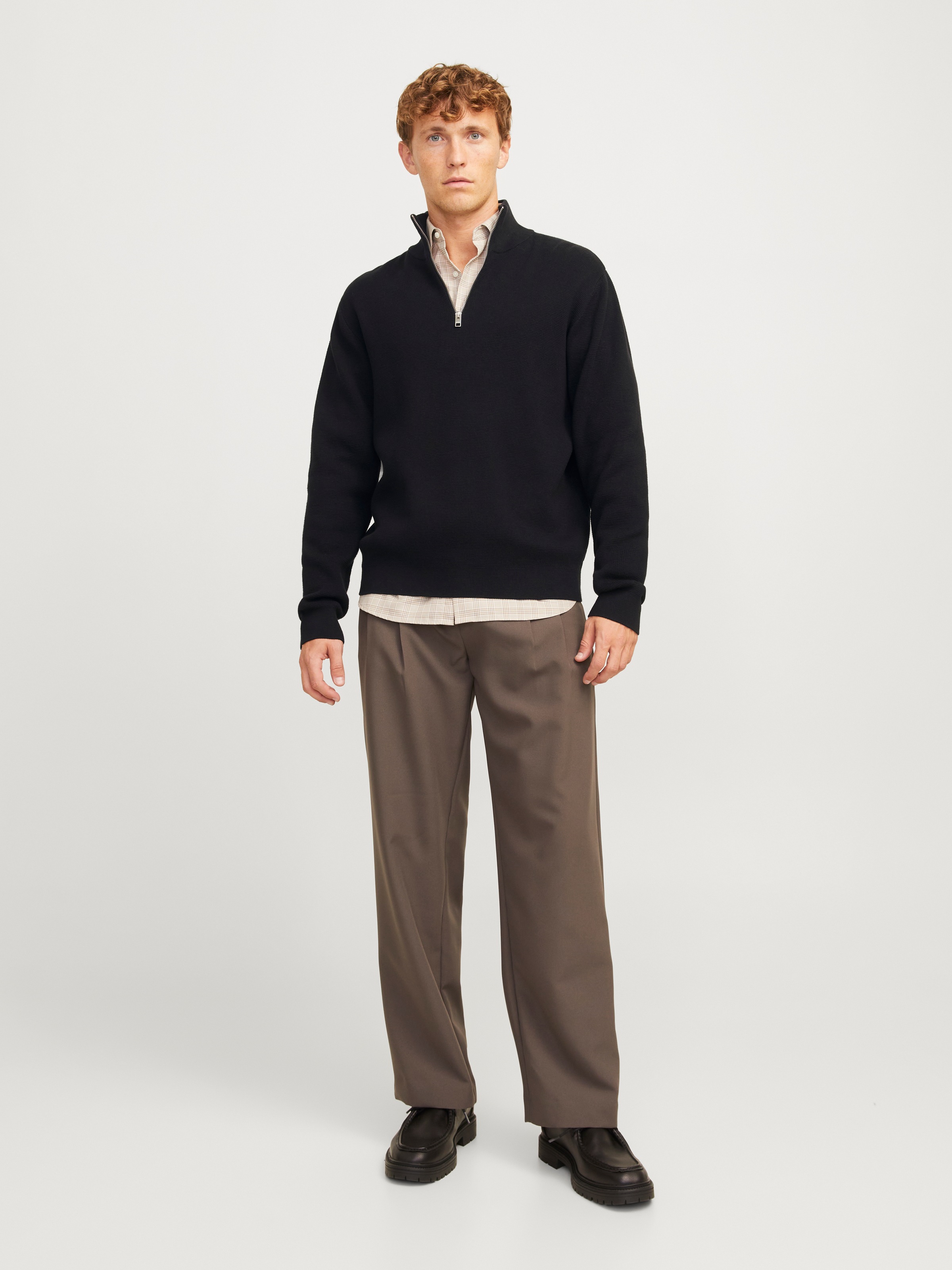 Jack & Jones Troyer »JPRBLAMILANO STITCH KNIT HALF ZIP SN«