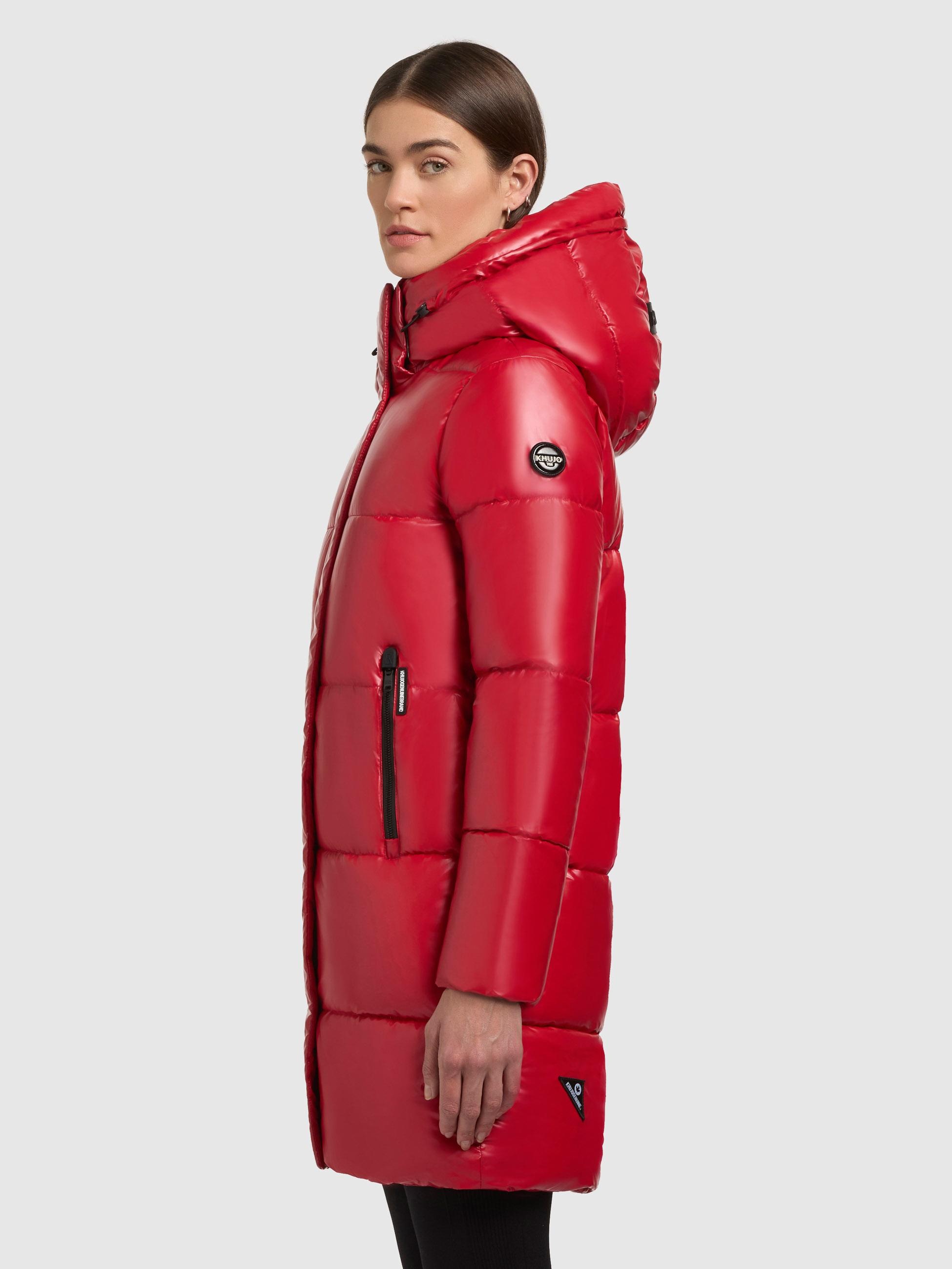 khujo Steppmantel »Haya Shiny-YM«, Wasserdichter gesteppter Damen Winter Kurzmantel