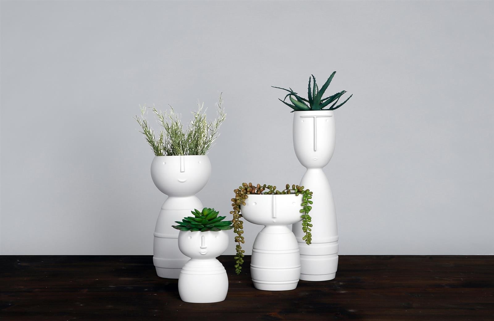 Goebel Dekovase »Vase "Klaus" Studio 8 Vultus 30 cm weiß« Abwischbar