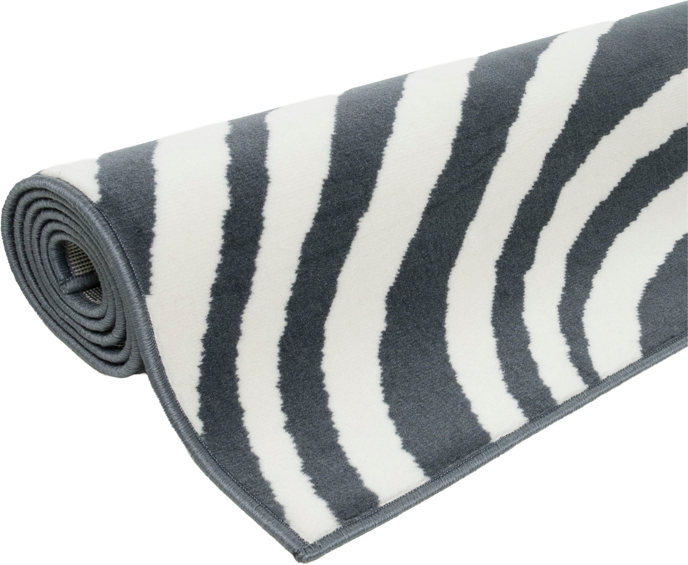 OTTO home Teppich »Liaa in Wellen Design, softer Kurzflor,«, rechteckig, 7 mm Höhe, 3D-Optik, Scandi-Look, Wohnzimmer, Esszimmer, Schlafzimmer