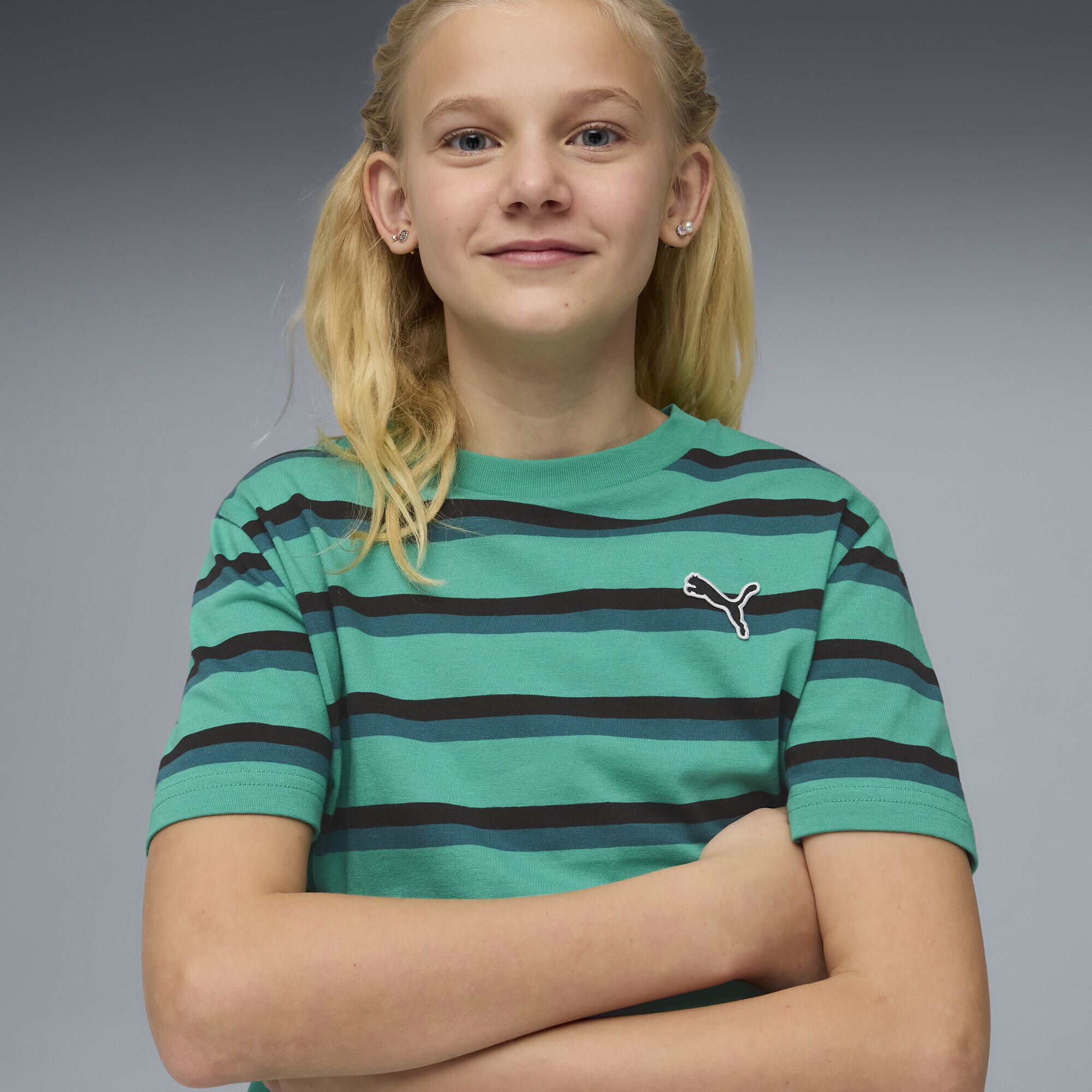 Thumbnail - PUMA T-Shirt "Essentials Gestreiftes T-Shirt Jugendliche"