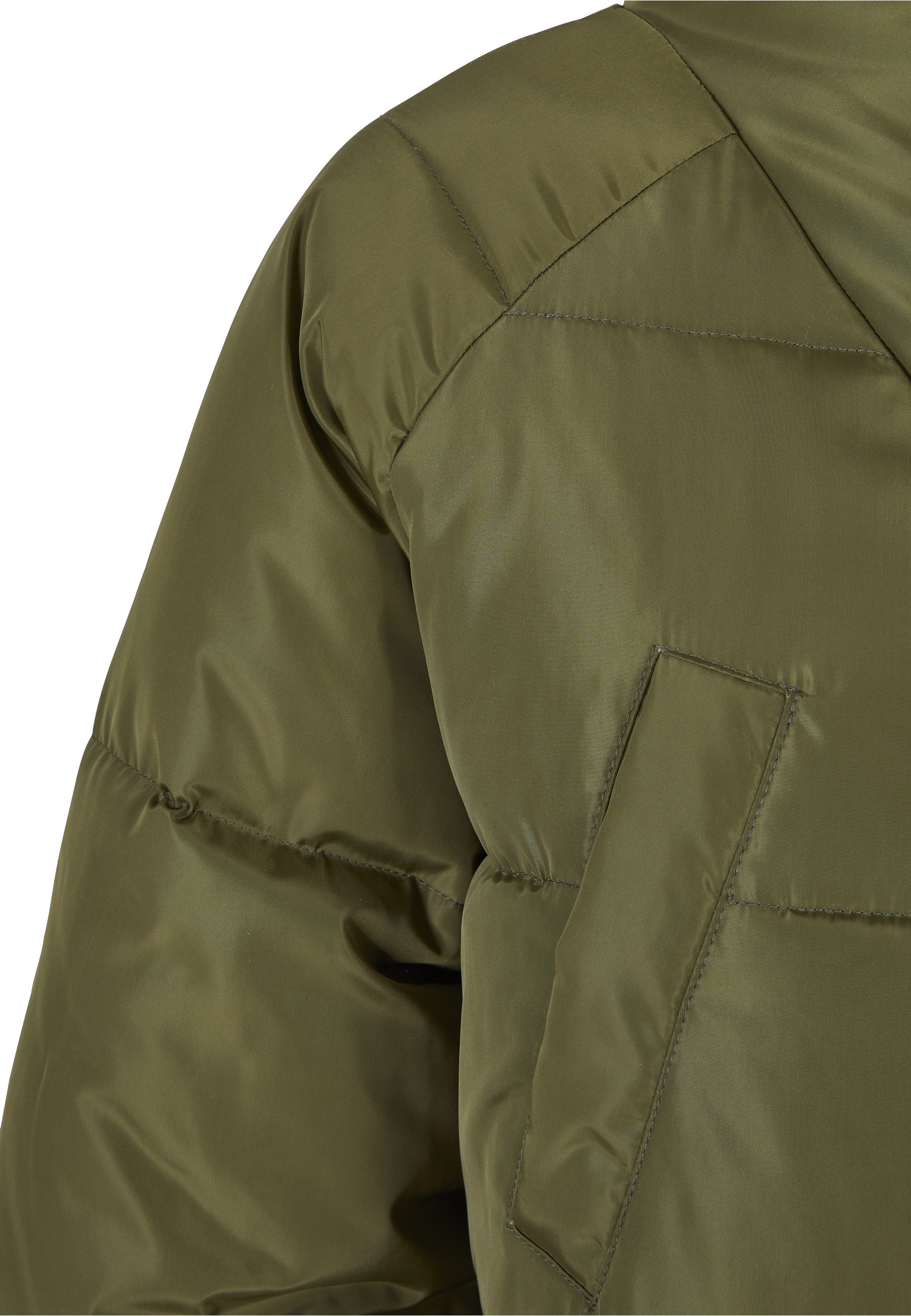 URBAN CLASSICS Winterjacke »Urban Classics Damen Ladies High Neck Puffer Coat« 1 Stk. tlg. ohne Kapuze