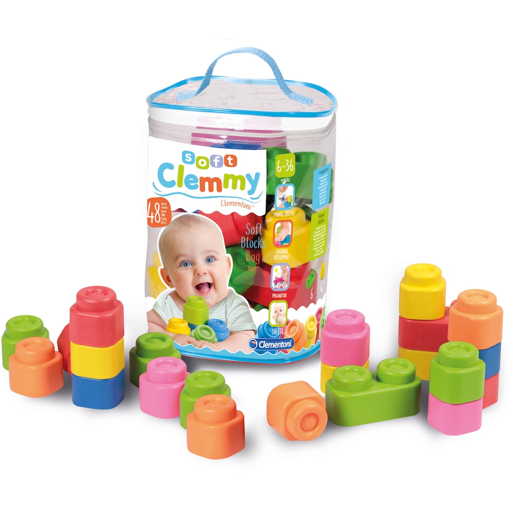 Clementoni® Spielbausteine »Clemmy Soft«, (48 St.)