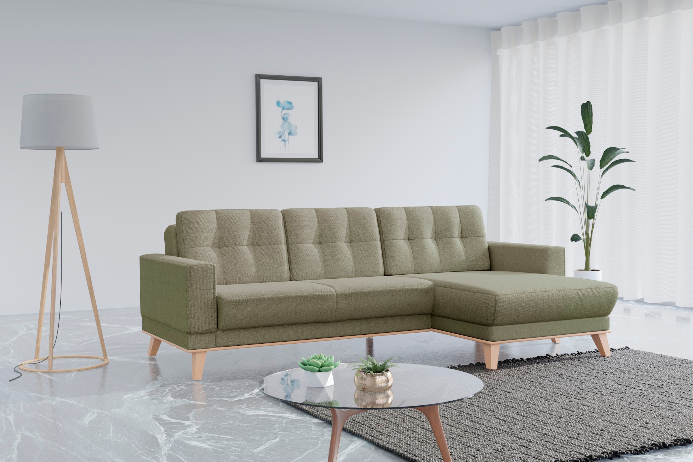 sit&more Ecksofa "Lavida L-Form" wahlweise mit Kippfunktion und Bettkasten günstig online kaufen