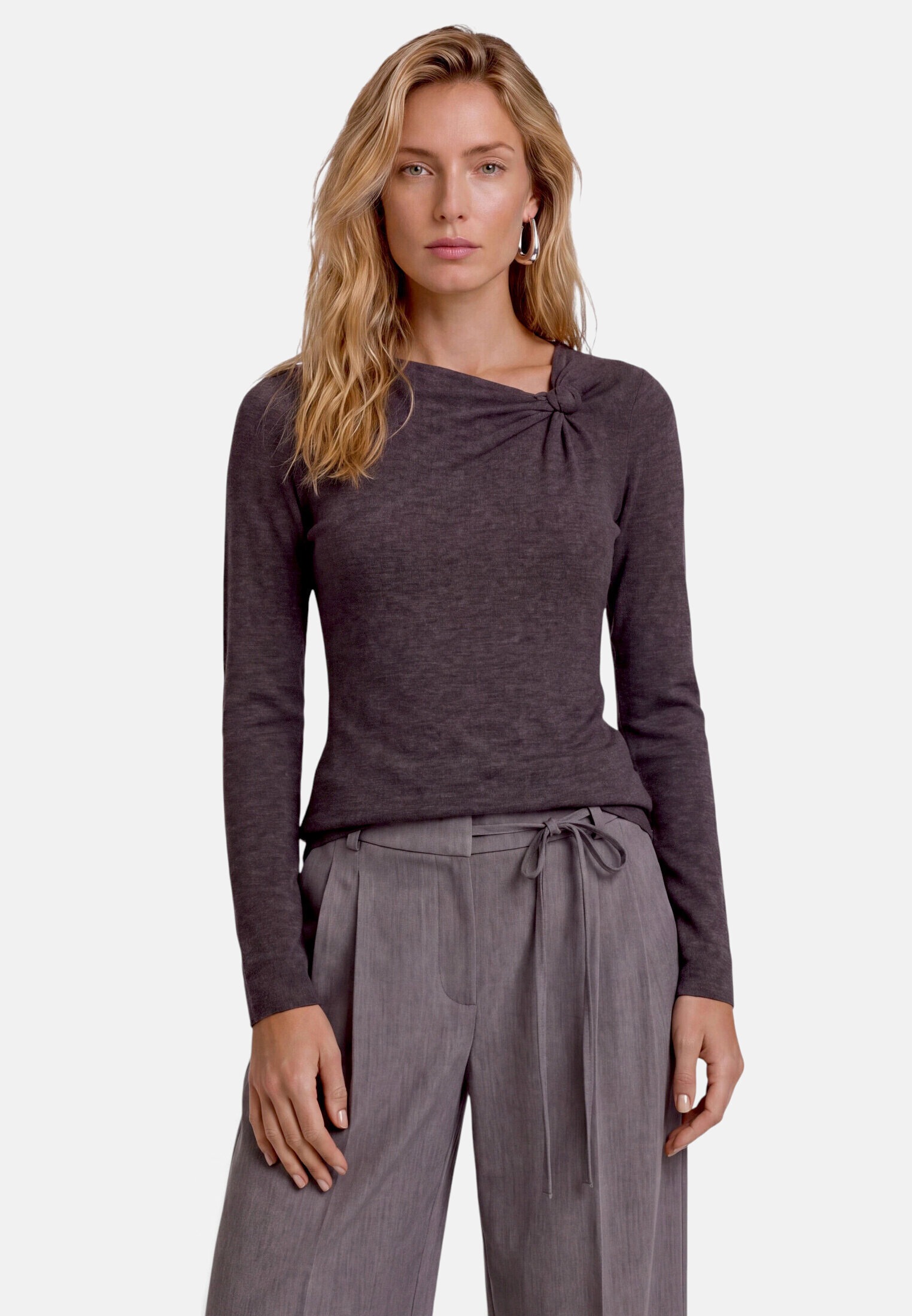 Zero Kurzarmshirt »Damen mit Schnalle« 1 drapiert / gerafft