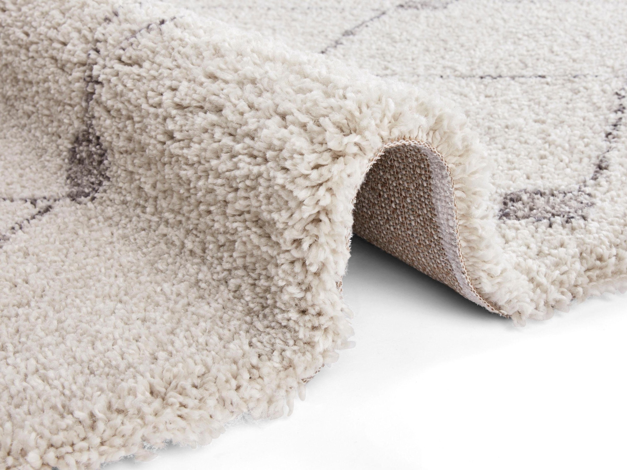 HANSE Home Hochflor-Teppich »Create«, rechteckig, 35 mm Höhe, Rauten Design, besonders weich durch Microfaser,Robust, Pflegeleicht