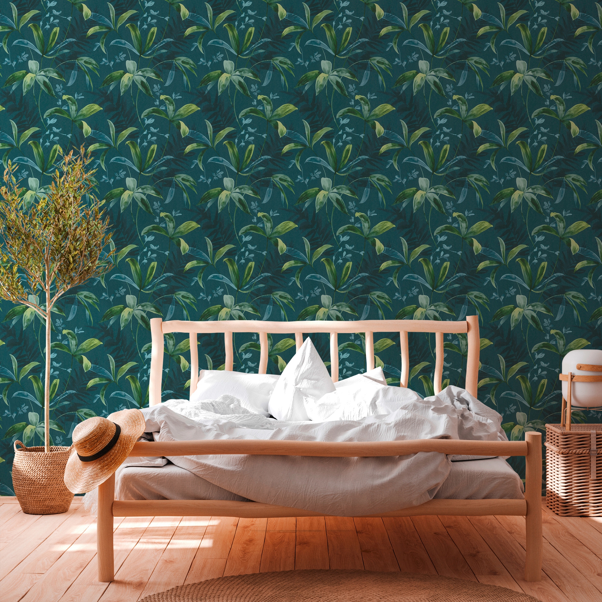 Architects Paper Vliestapete »Jungle Chic«, floral-botanisch-tropisch, Palmentapete Tapete Dschungel