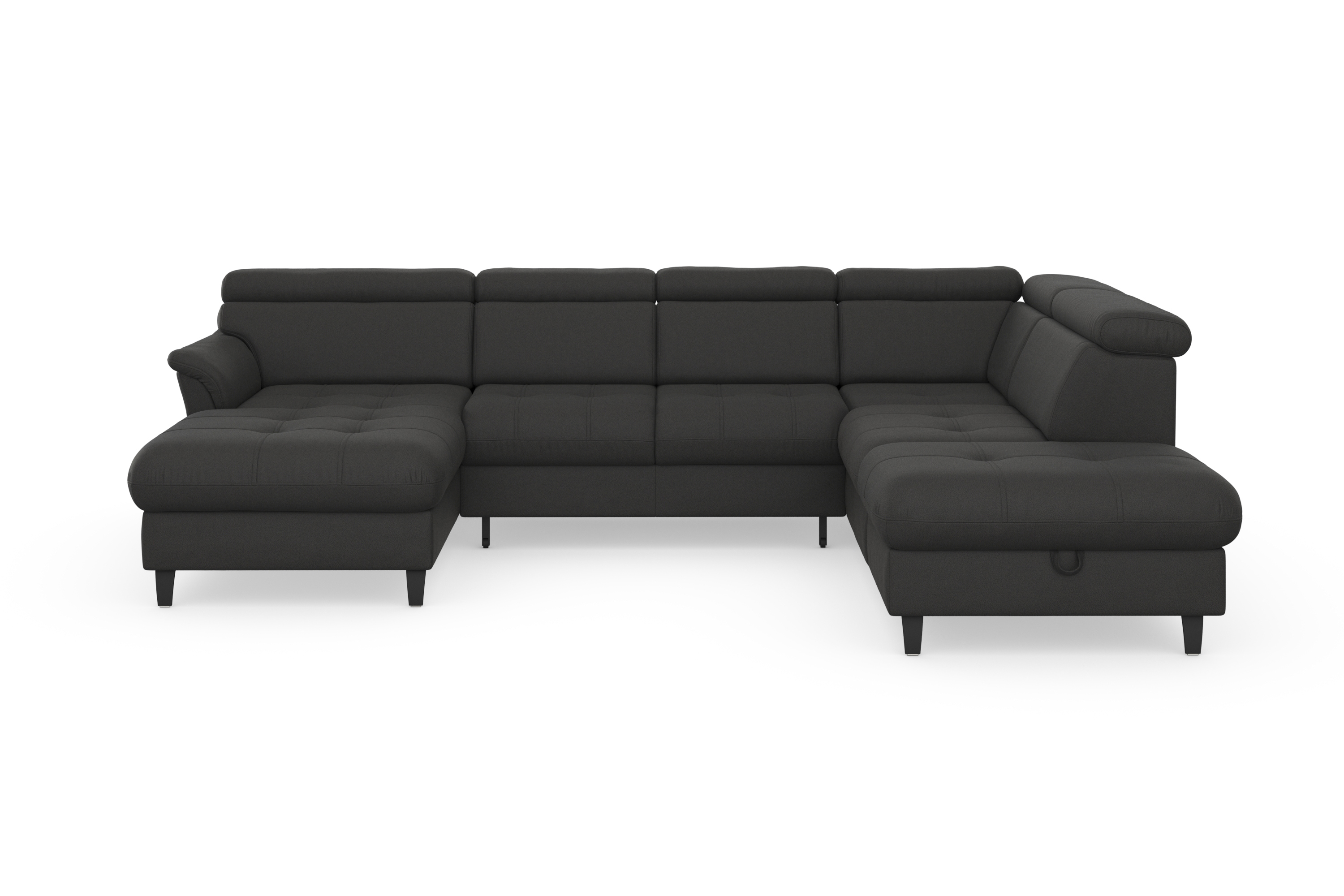 sit&more Wohnlandschaft "Marano U-Form" inklusive Kopfteilverstellung, optional Schlaffunktion & Bettkasten