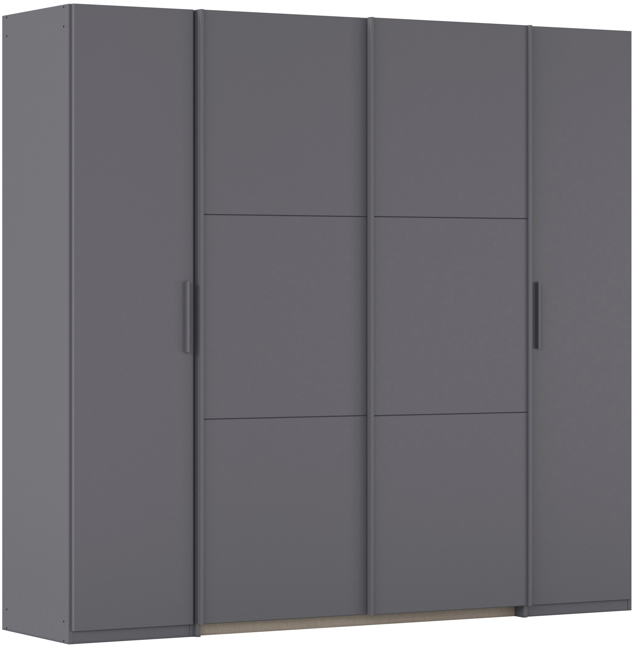 Schwebetürenschrank RAUCH, B:225cm H:210cm T:59cm, grau, Holzwerkstoff, Schränke, "Kleiderschrank Drehtürenschrank Schrank Garderobe KRONACH