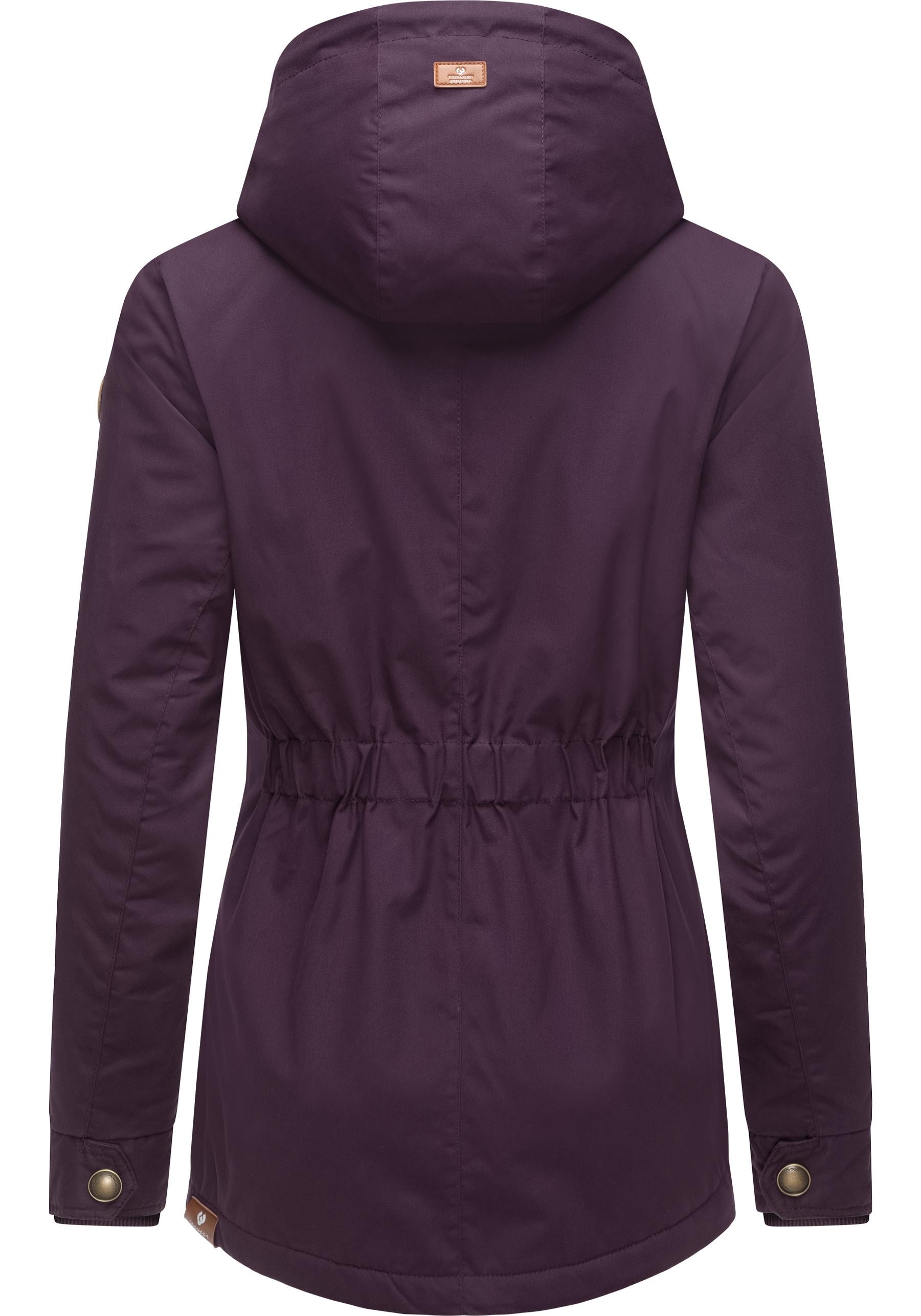 Ragwear Winterjacke »Monade«, mit Kapuze, Damen Winterparka mit Kapuze und m. Fleece gefüttert