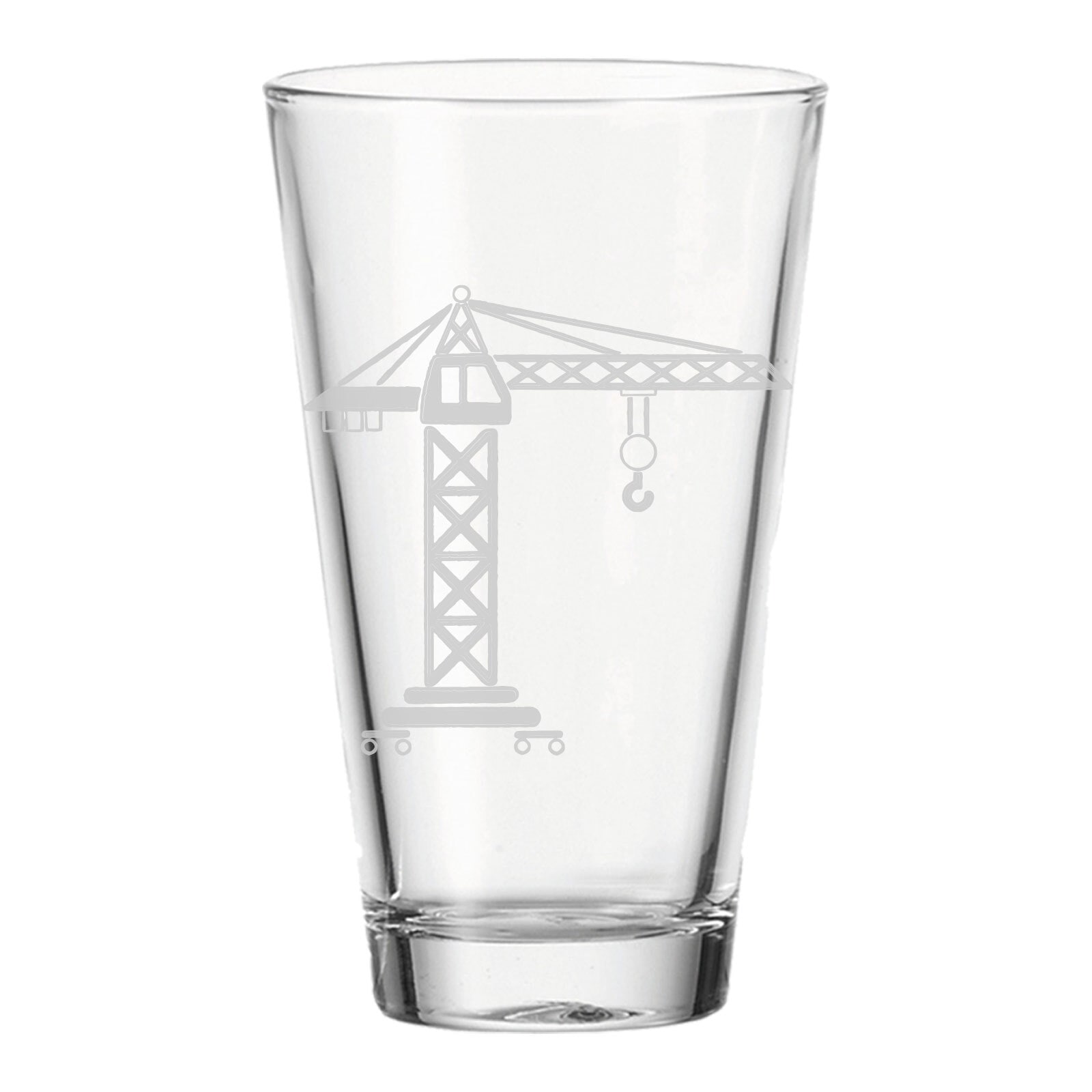 LUXENTU Kinderbecher "Kinderbecher Kran 300 ml transparent", transparent, Trinkgefäße