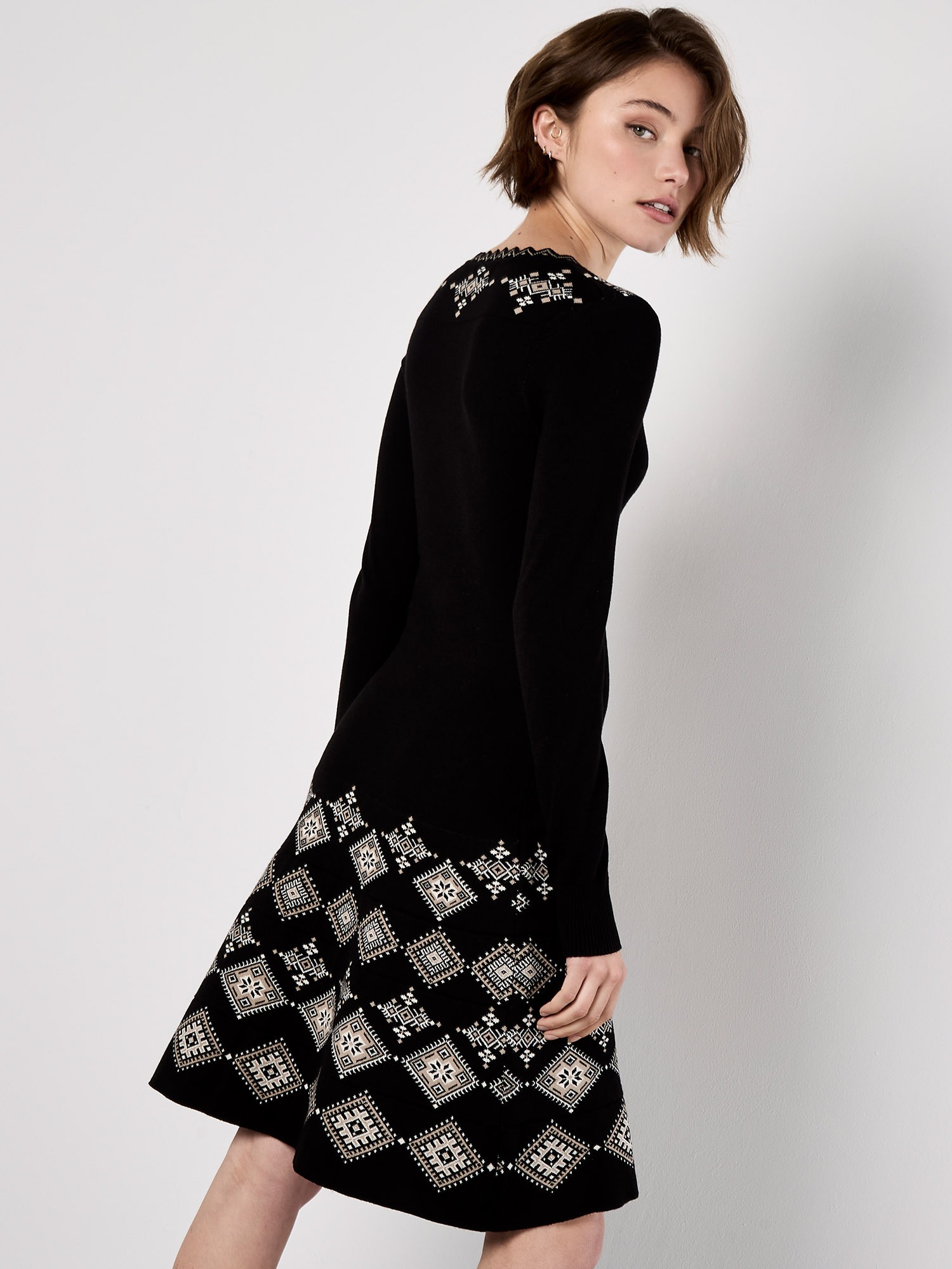 Apricot Minikleid »Minikleid« 2 tlg. mit Routenmuster und Snood