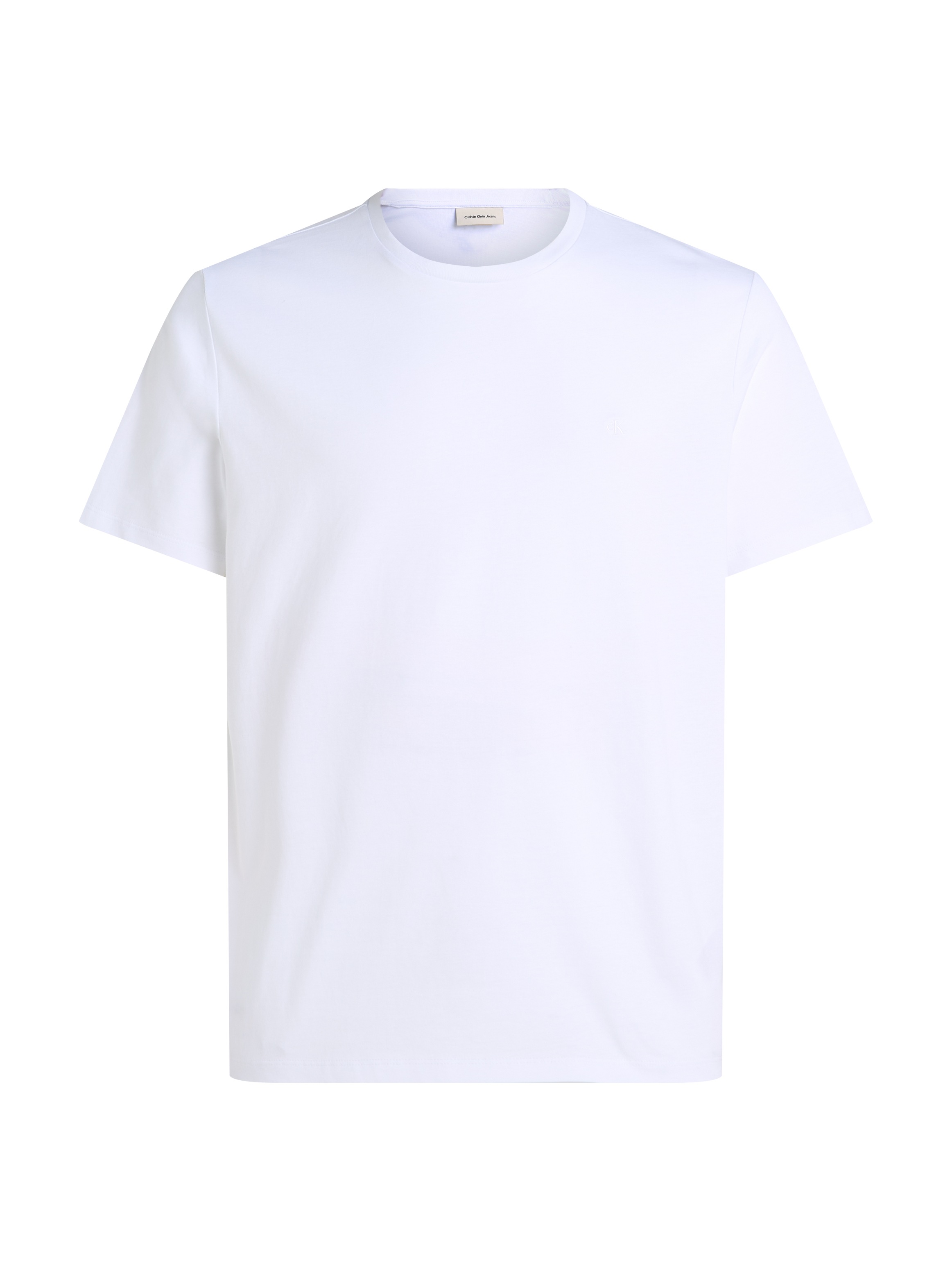Calvin Klein Jeans T-Shirt »SS SMOOTH CTTN SOLID CREWNK TEE«, mit Logo