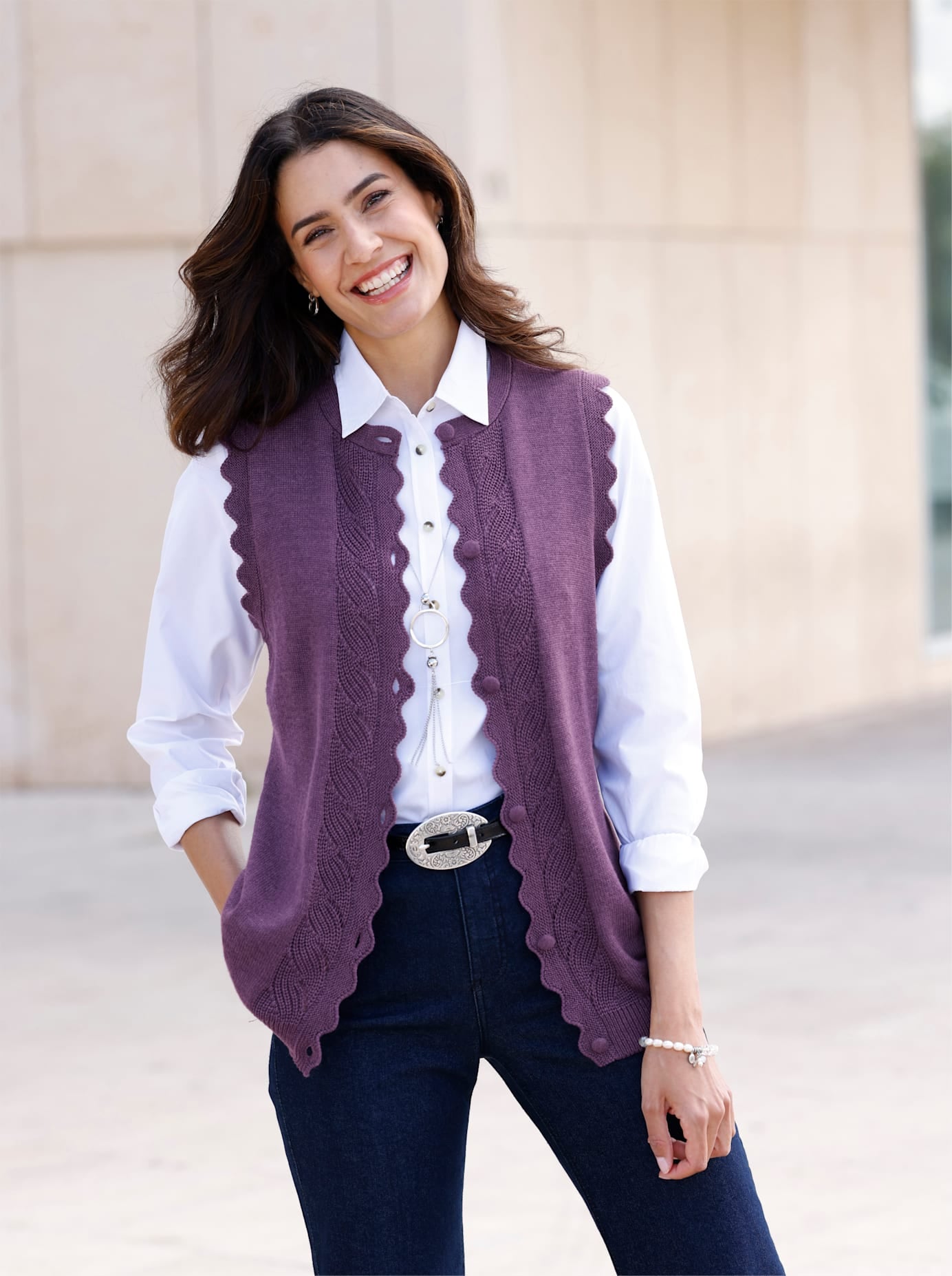 Inspirationen Strickweste günstig online kaufen