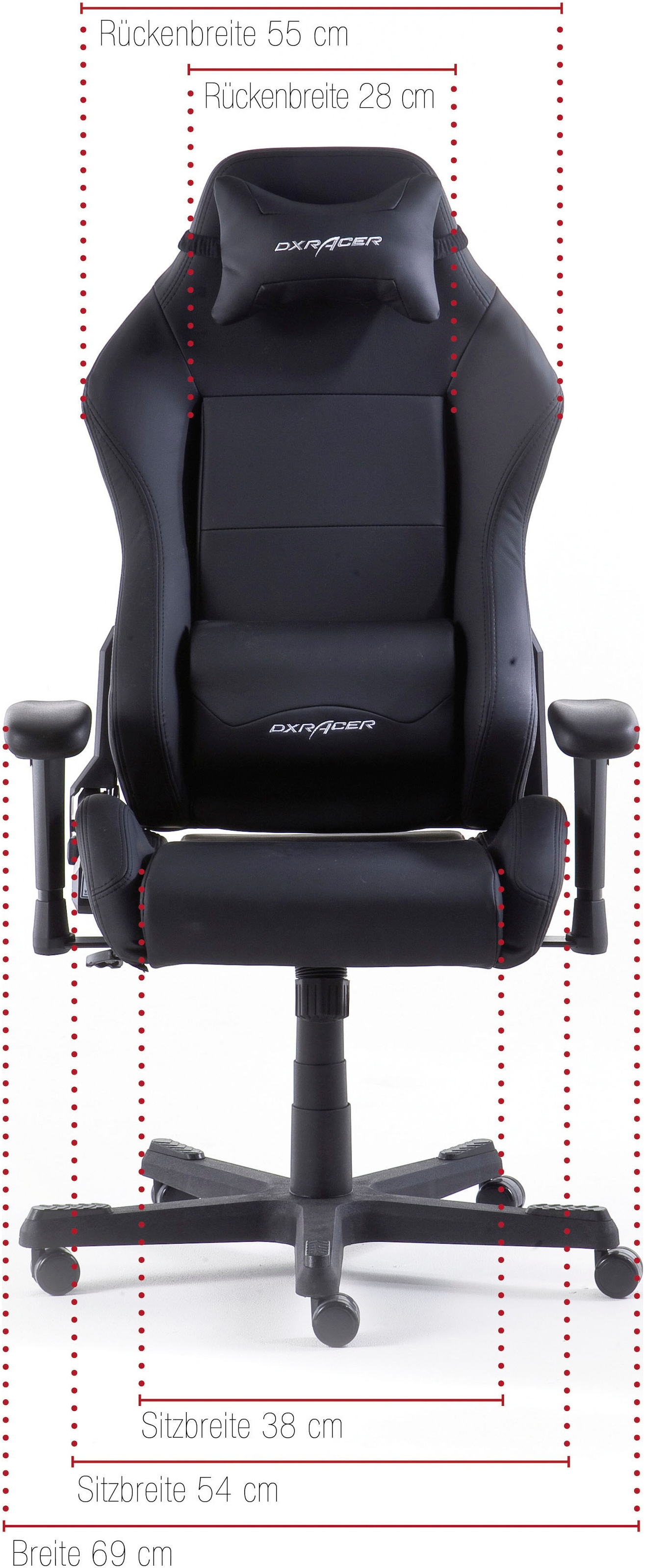 DXRacer Gaming-Stuhl »D-Serie PU Leder«, Kunstleder