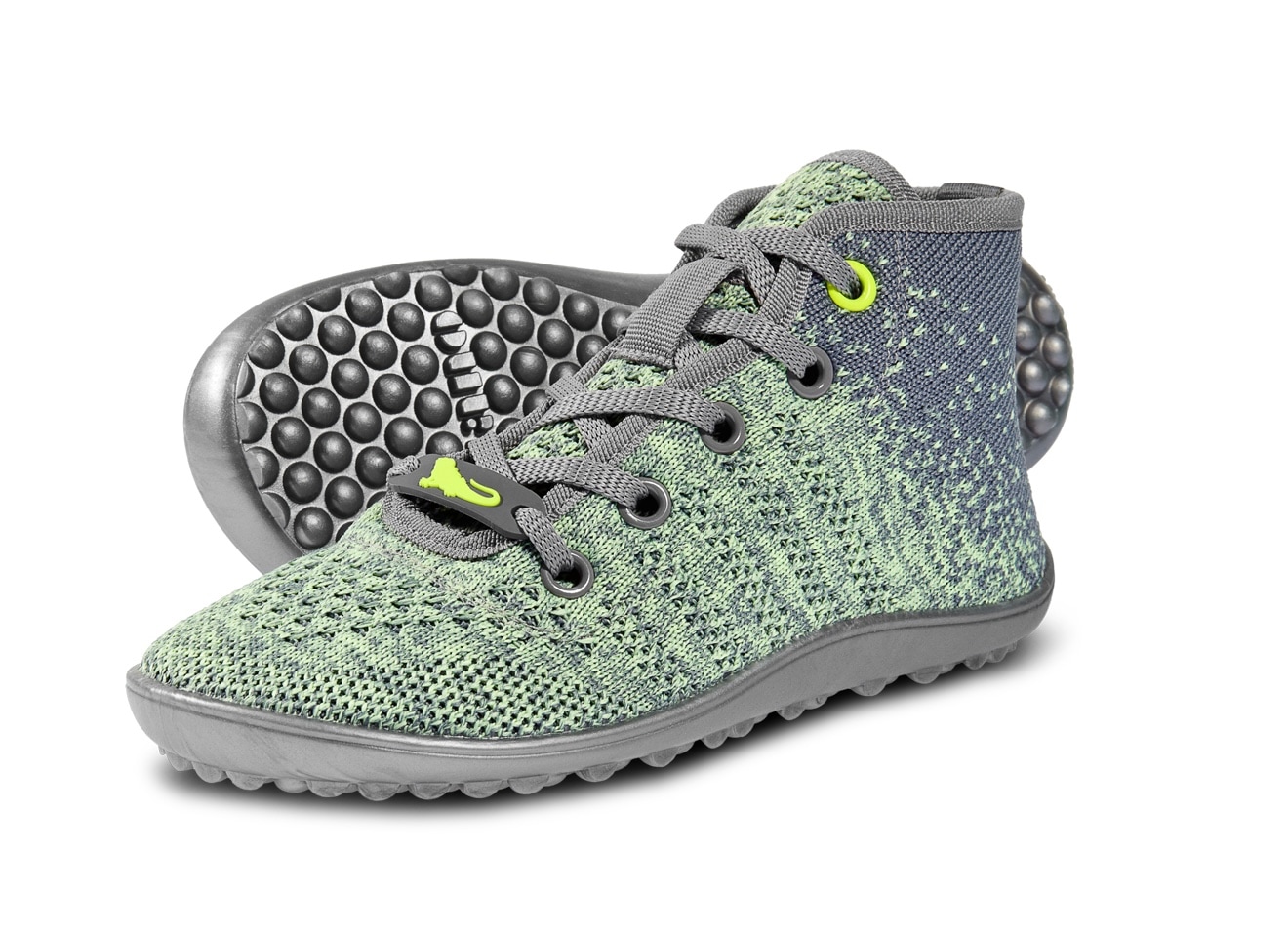 Leguano Barfußschuh »LEGUANITO GO KIWI«, Freizeitschuh, Schnürboots, Kinderschuh, speziell entwickelte Sohle